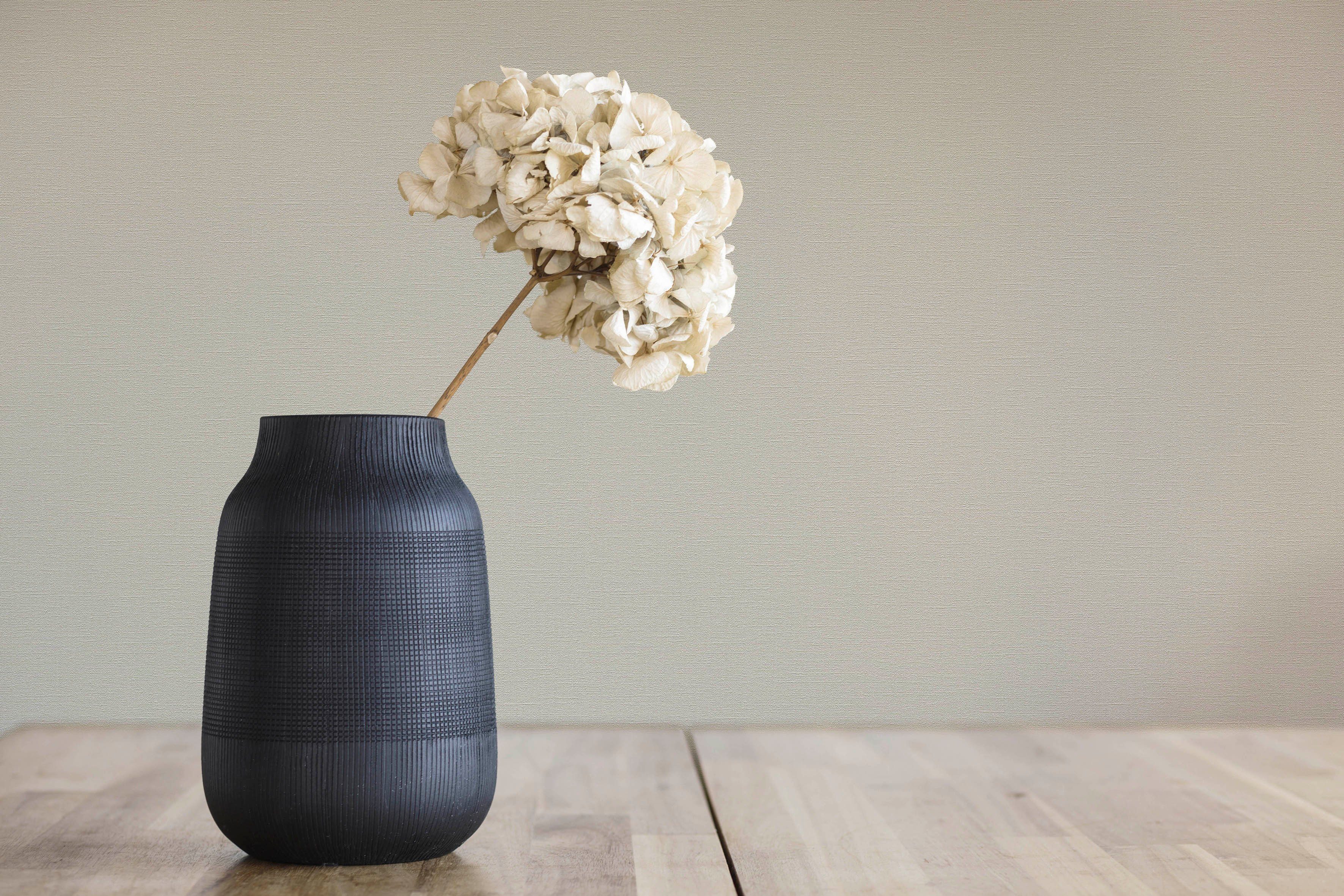 A.S. Création Vliestapete Natural Living Unitapete, leicht strukturiert, gemustert, matt, neutral, (1 St), PVC-Frei ressourcenschonende skandinavisches Tapeten Wohnzimmer