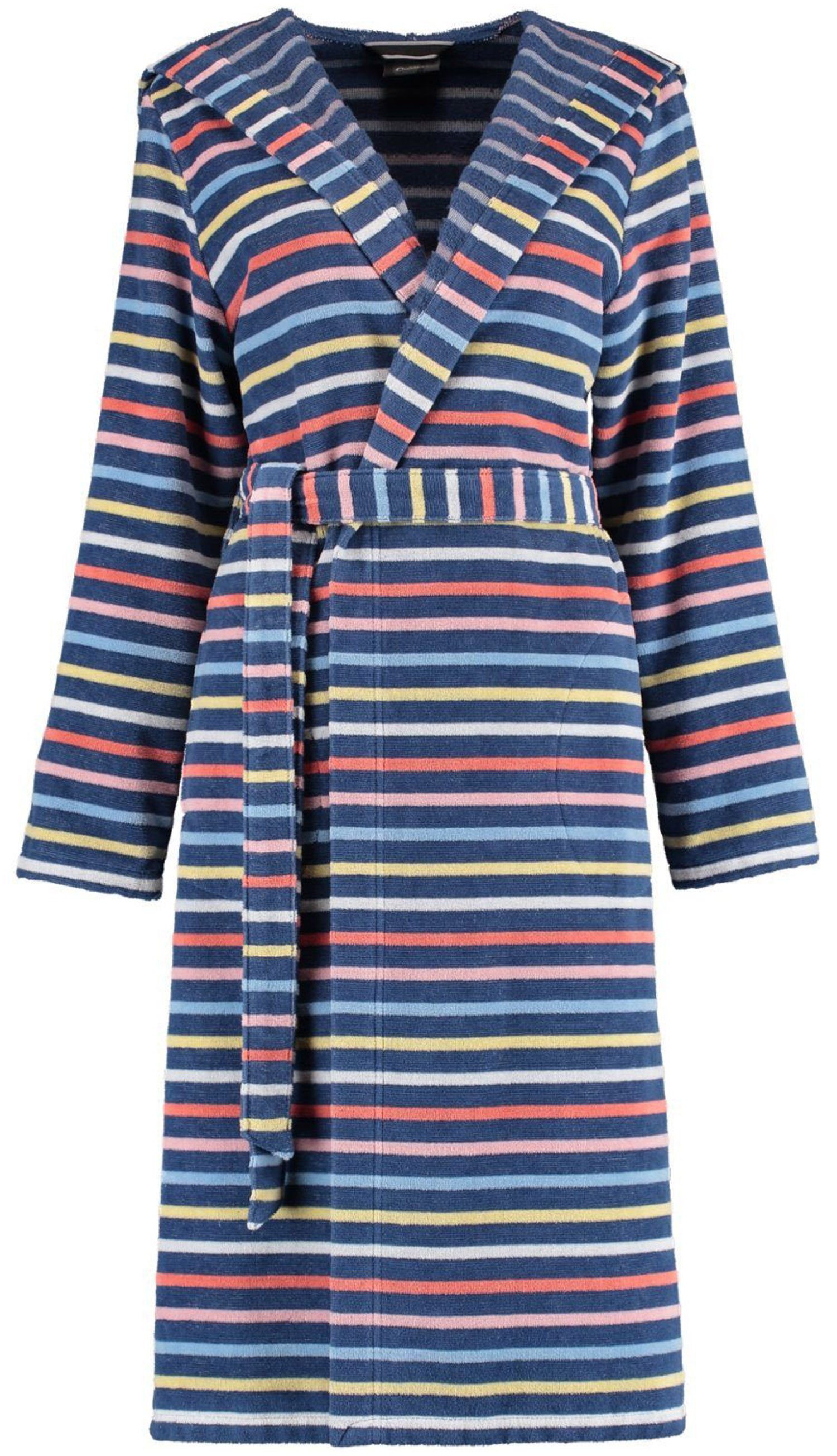 Cawö Damenbademantel, Baumwolle, Kapuze, Gürtel, Modisches Design günstig online kaufen