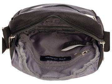 Top Travel Umhängetasche 422431 Umhängetasche Reißverschlusstasche (1-tlg), Zwei-Wegereißverschluss
