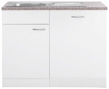 wiho Küchen Spülenschrank »Kiel« 110 cm breit, inkl. Tür/Griff/Sockel für Geschirrspüler