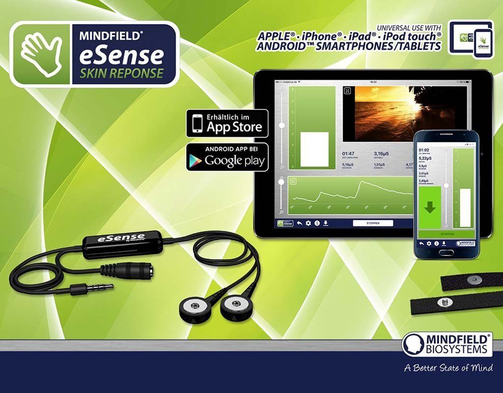 Fitness-Tracker Mindfield Biosystems eSense Haut-Stressmesser