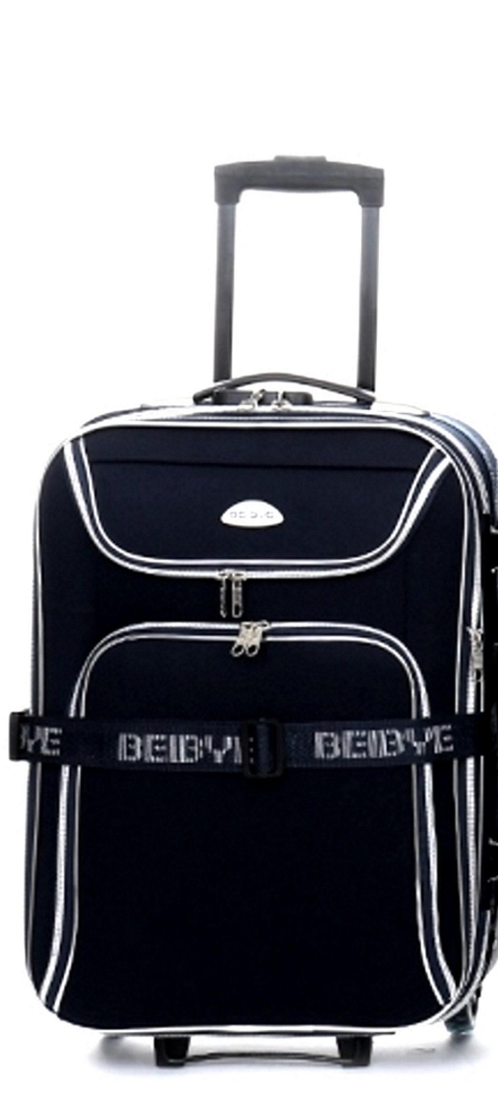 Beibye Weichgepäck-Trolley XL Trolley-Koffer - 76 cm, 100/125 Liter - Dehnfalte, Schwarz