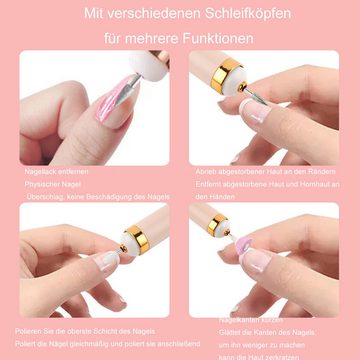 yozhiqu Nagelknipser USB-Maniküre-Pediküre-Maschinenset,elektrischer Nagelfeilenbohrer, Bietet eine praktische Lösung für die Maniküre und Pediküre zu Hause