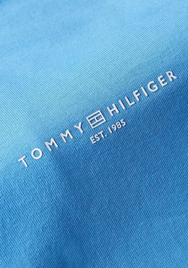 Tommy Hilfiger Rundhalsshirt 1985 REG MINI CORP LOGO C-NK SS mit Tommy Hilfiger Logoschriftzug und Bestickung