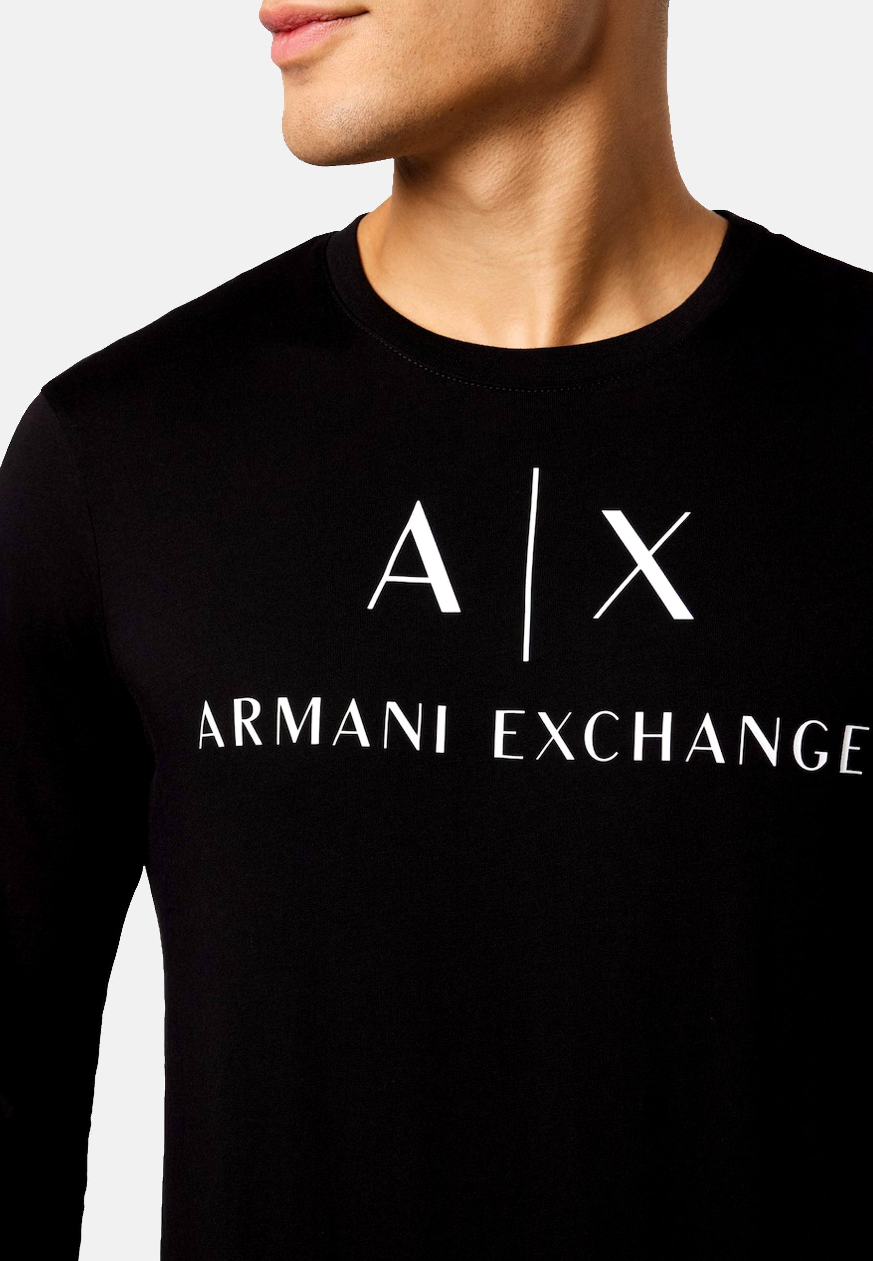 AIX ARMANI EXCHANGE Longsleeve Langarmshirt Longsleeve (1-tlg)