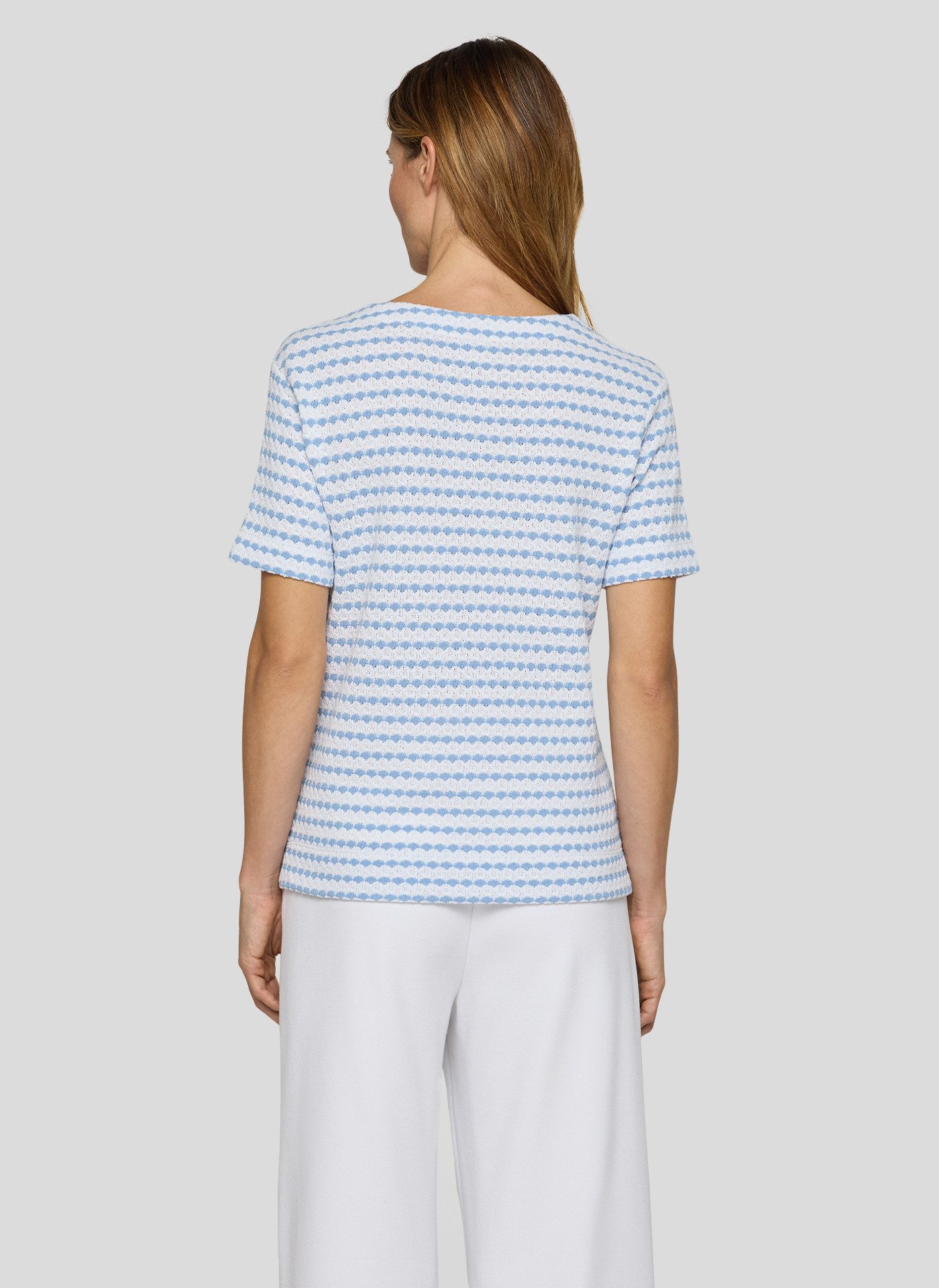 Rabe T-Shirt gestreift, im Strick-Look