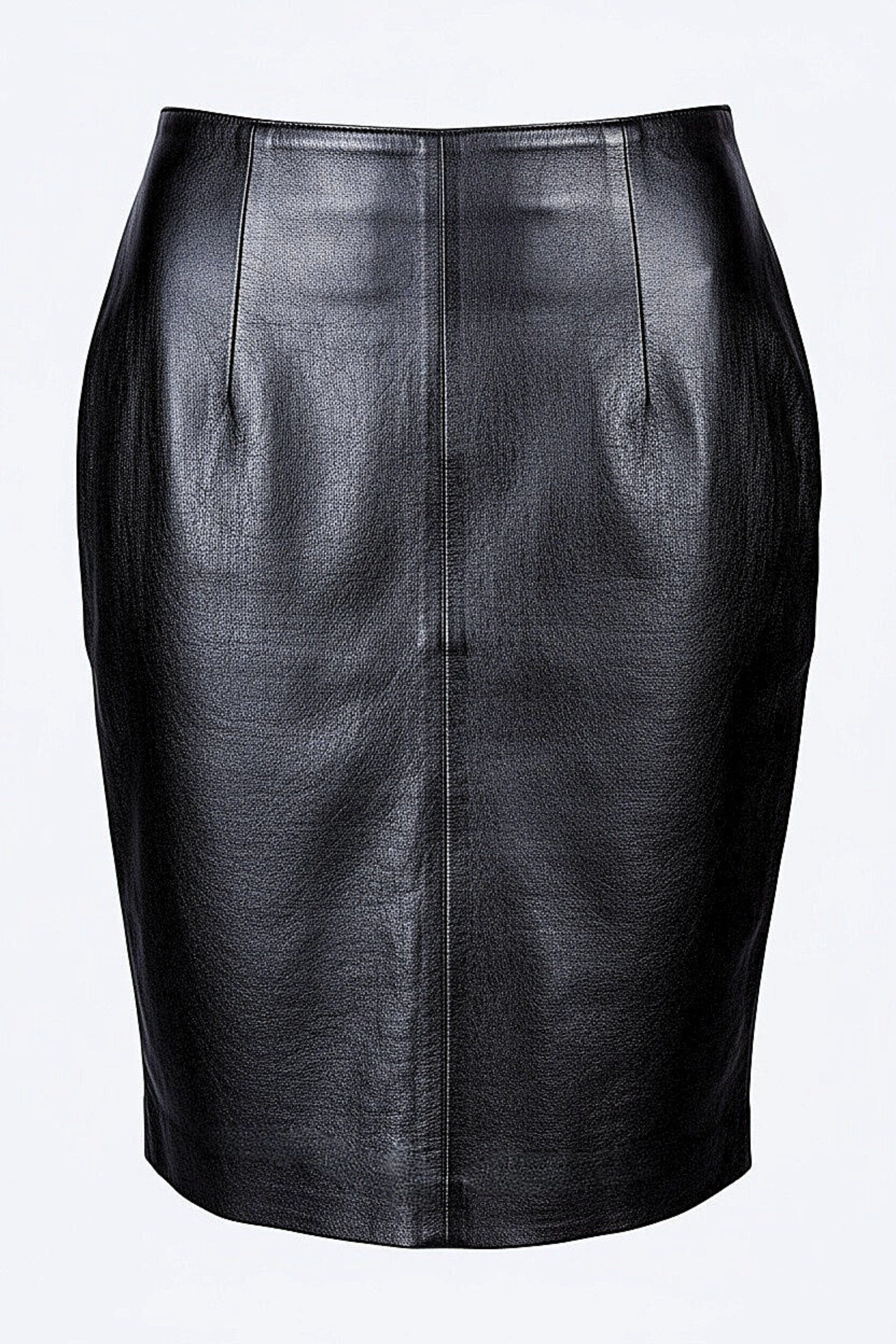 Be Noble Lederrock Bilbao Eleganter Rock in Knielänge