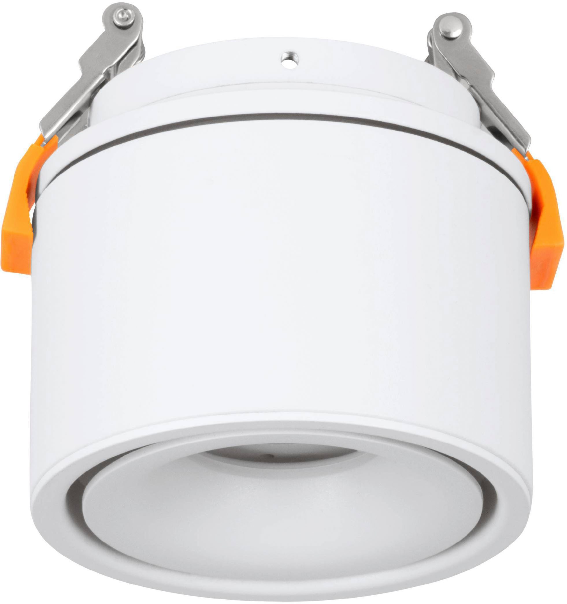 EGLO Deckenleuchte Bohoyo Halb-Einbaustrahler, kegelförmig, Flurlampe, Aufbaulampe, Lampe, LED fest integriert, Warmweiß, Spot - Einbauleuchte - weiß - 1X8W inkl.