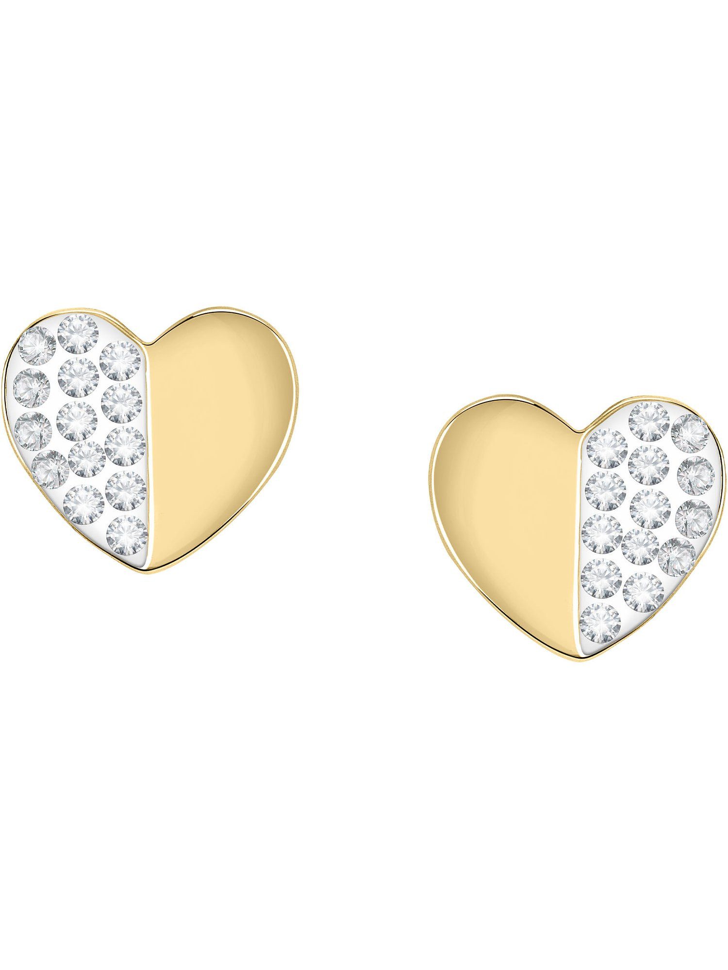 FAVS Paar Ohrstecker FAVS Damen-Ohrstecker 375er Gelbgold 28 Kristall