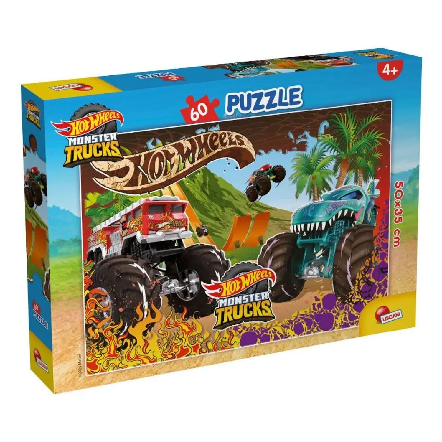 Puzzle HOT WHEELS PUZZLE PLUS 60, Puzzleteile