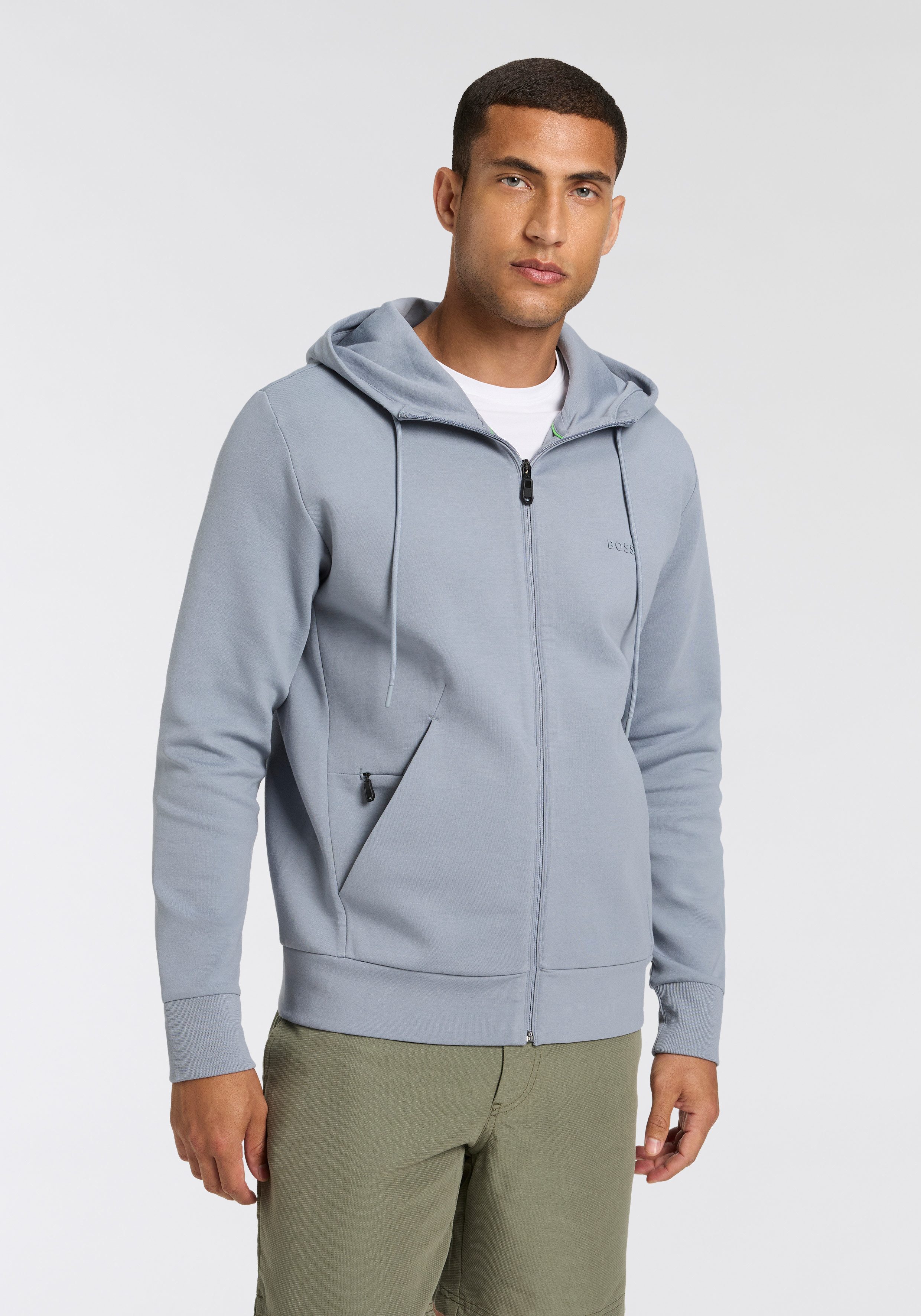 BOSS GREEN Kapuzensweatjacke Saggy mit BOSS günstig online kaufen
