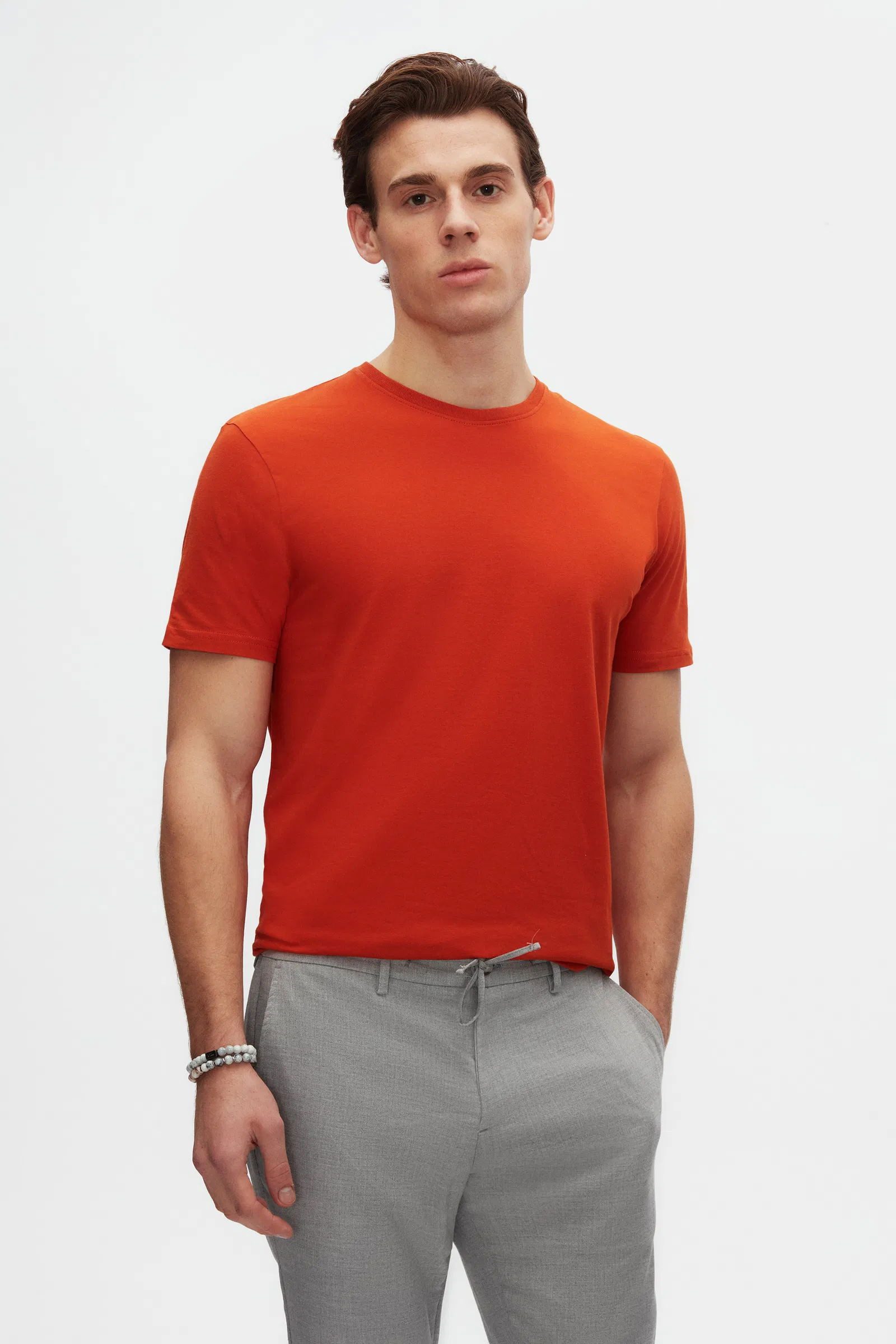 D'S DAMAT T-Shirt Weißes Slim Fit 3-teiliges T-Shirt-Set von Ds Damat