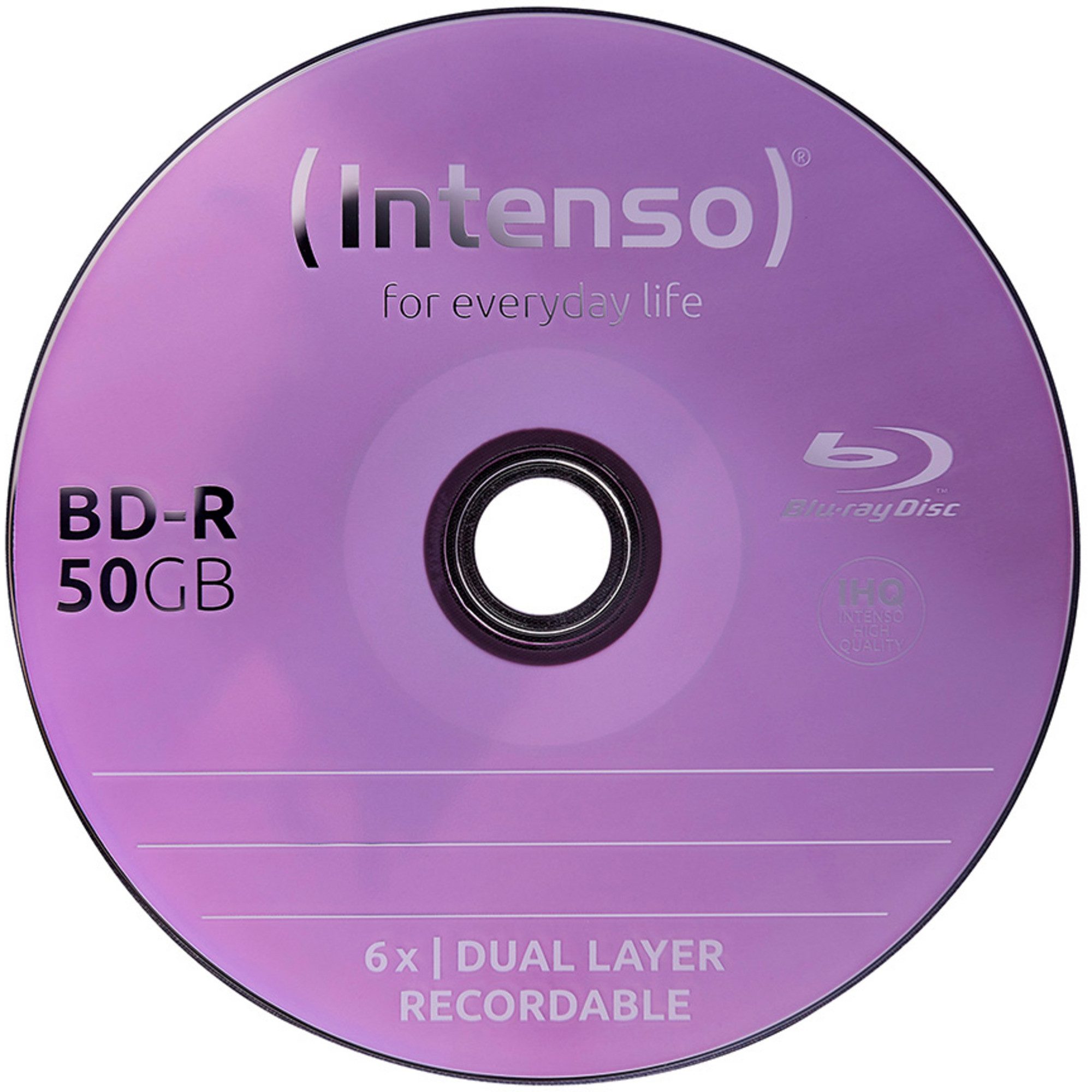Intenso Blu-ray-Rohling Intenso BD-R 25 GB, Blu-ray-Rohlinge, (6fach, 50