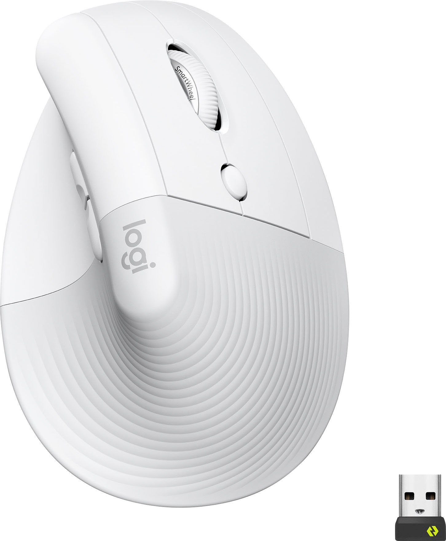 Logitech LIFT - OFF-WHITE/PALE GREY ergonomische Maus (Bluetooth)