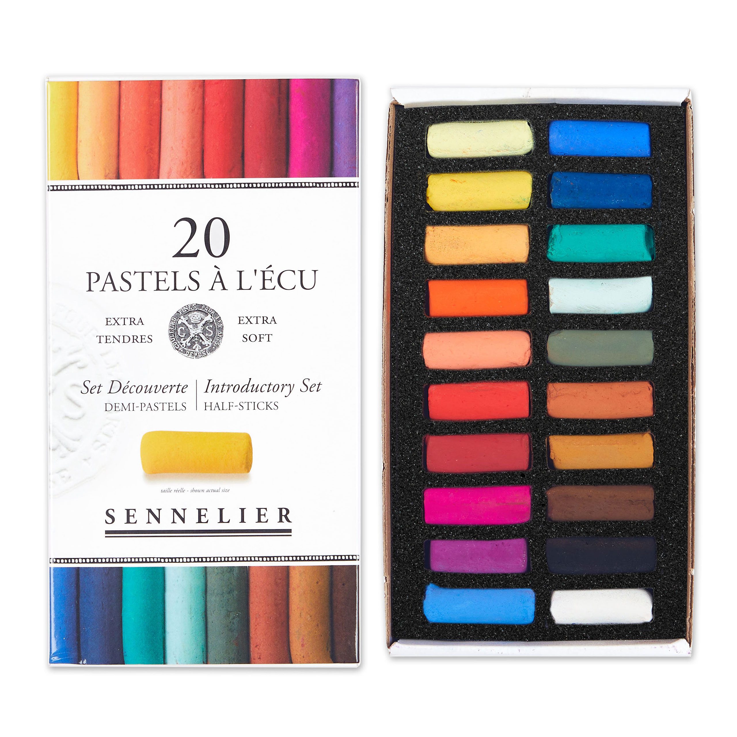 SENNELIER Pastellkreide Kartonschachtel mit 20 x 1/2 Softpastellen À l'écu N132231