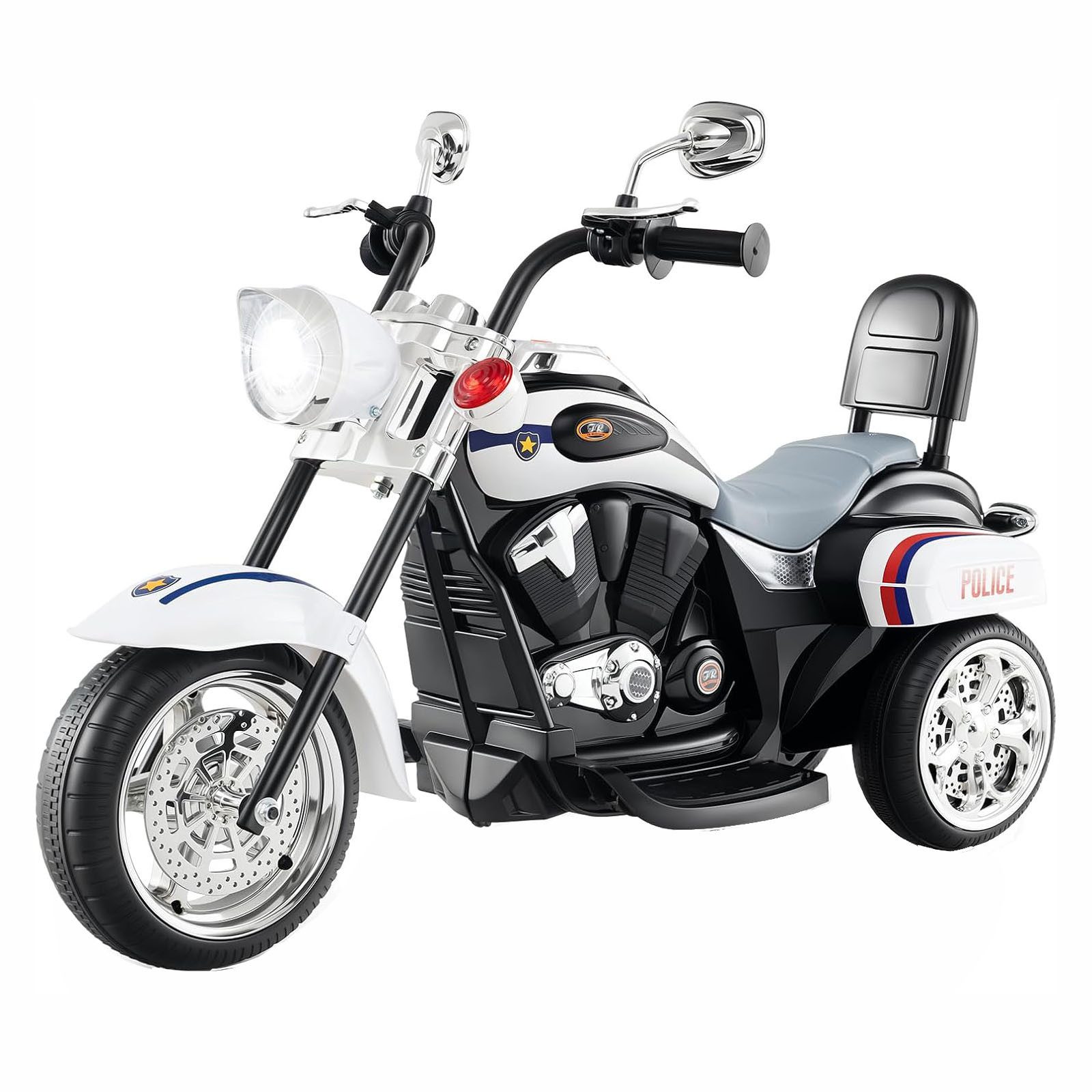 KOMFOTTEU Elektro-Kindermotorrad Dreirad Motorrad, mit Vor-und Rückwärtsschalter, für Kinder ab 3 Jahre