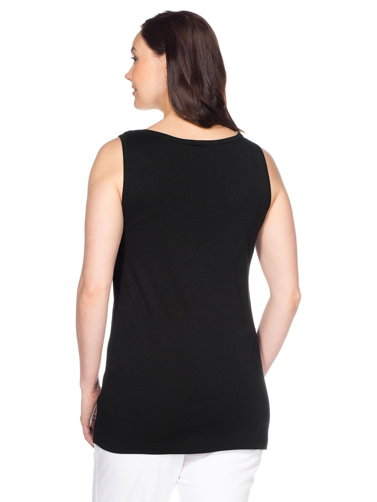 Sheego Tanktop Große Größen fein gerippte günstig online kaufen
