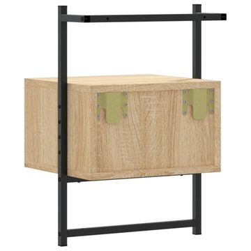 vidaXL Nachttisch Wand-Nachttisch Sonoma-Eiche 35x30x51 cm Holzwerkstoff (1-St)