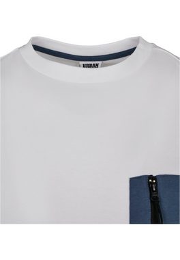 URBAN CLASSICS T-Shirt Urban Classics Herren Boxy Big Contrast Pocket LS (1-tlg)