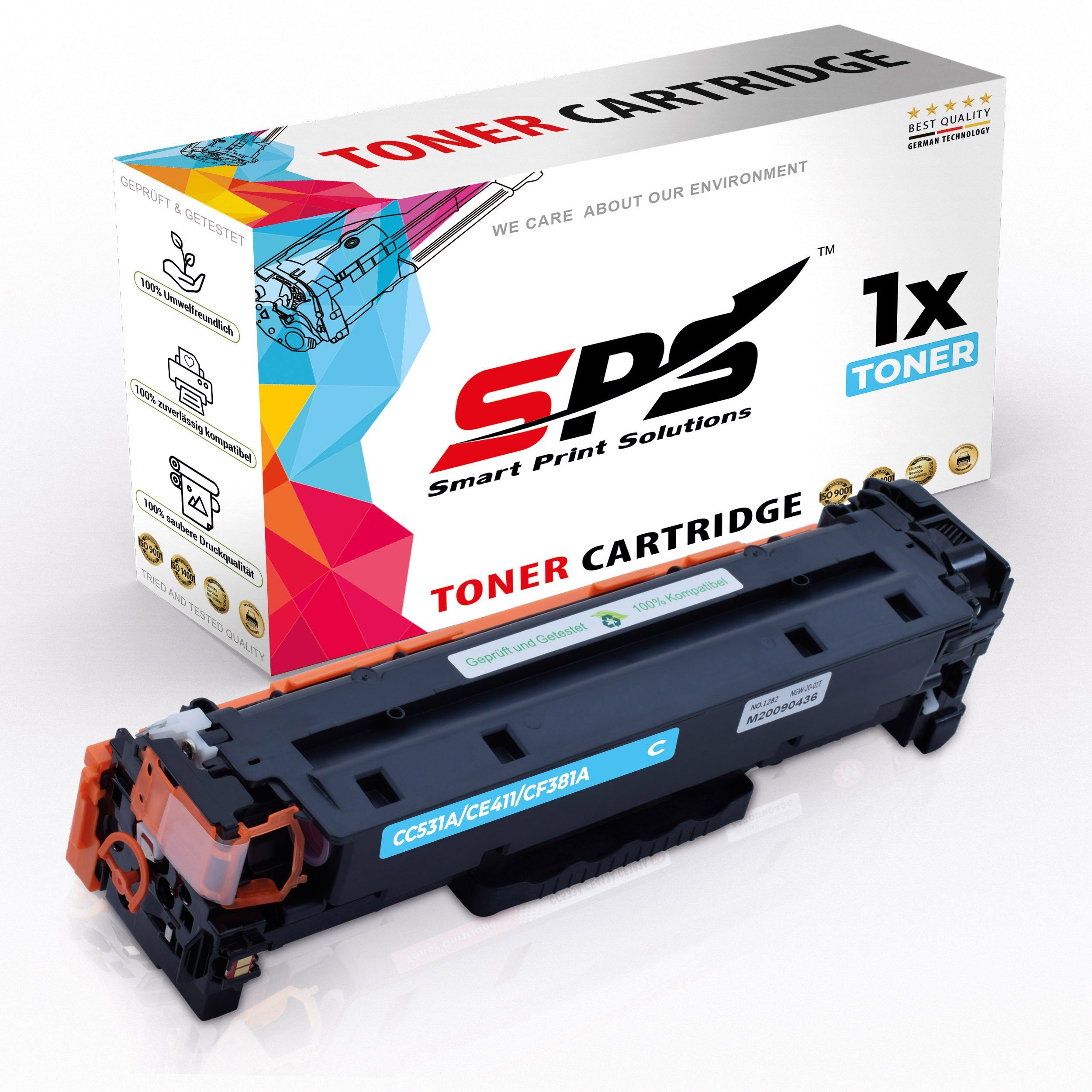 SPS Tonerkartusche Kompatibel für HP Color Laserjet CP 2125 (CC531A/304A) Toner-Kartusche, (1er Pack)