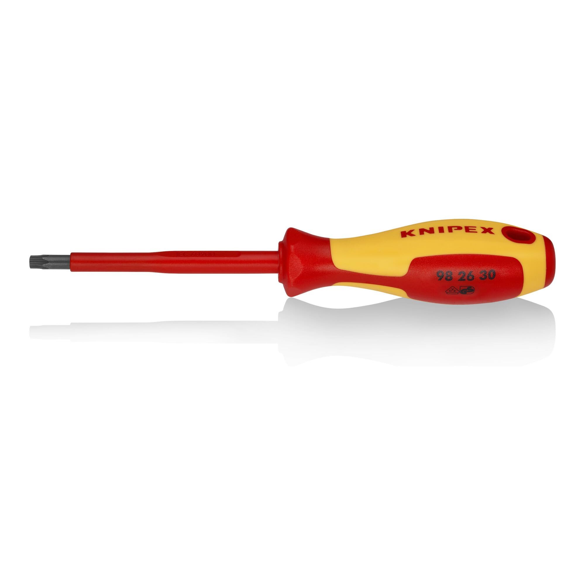 Knipex Elektro-Schraubendreher KNIPEX 98 26 30 Schraubendreher für TX-Schrauben isolierender