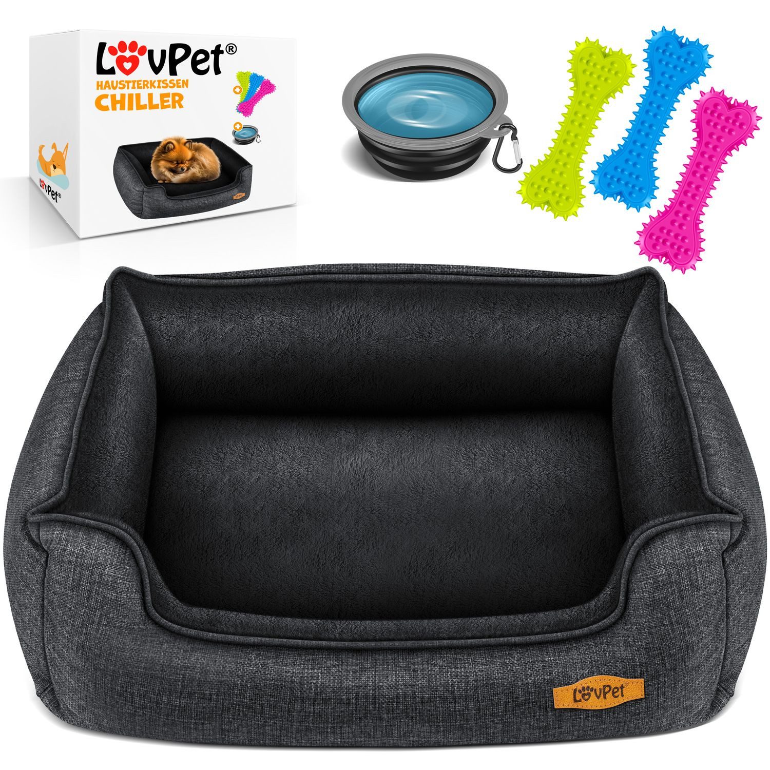 Lovpet Tierbett, Hundebett Hundekissen Hundekorb Chiller günstig online kaufen