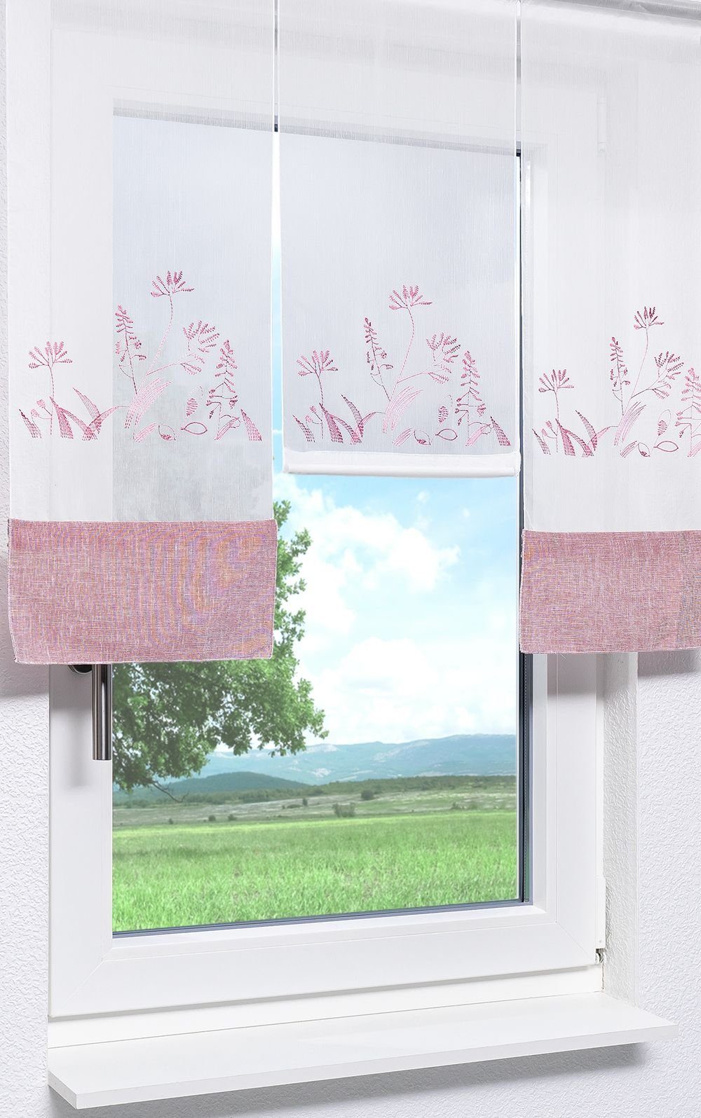 LYSEL® Scheibengardine SET Scheibenhänger Mini FLV günstig online kaufen