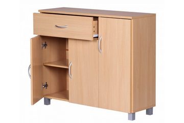 tinkaro Sideboard ERMIRA Holz Flurschrank Braun