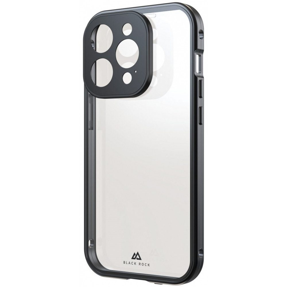 Black Rock Smartphone-Hülle Black Rock Cover 360° Glass für iPhone 15 Pro - Hülle.