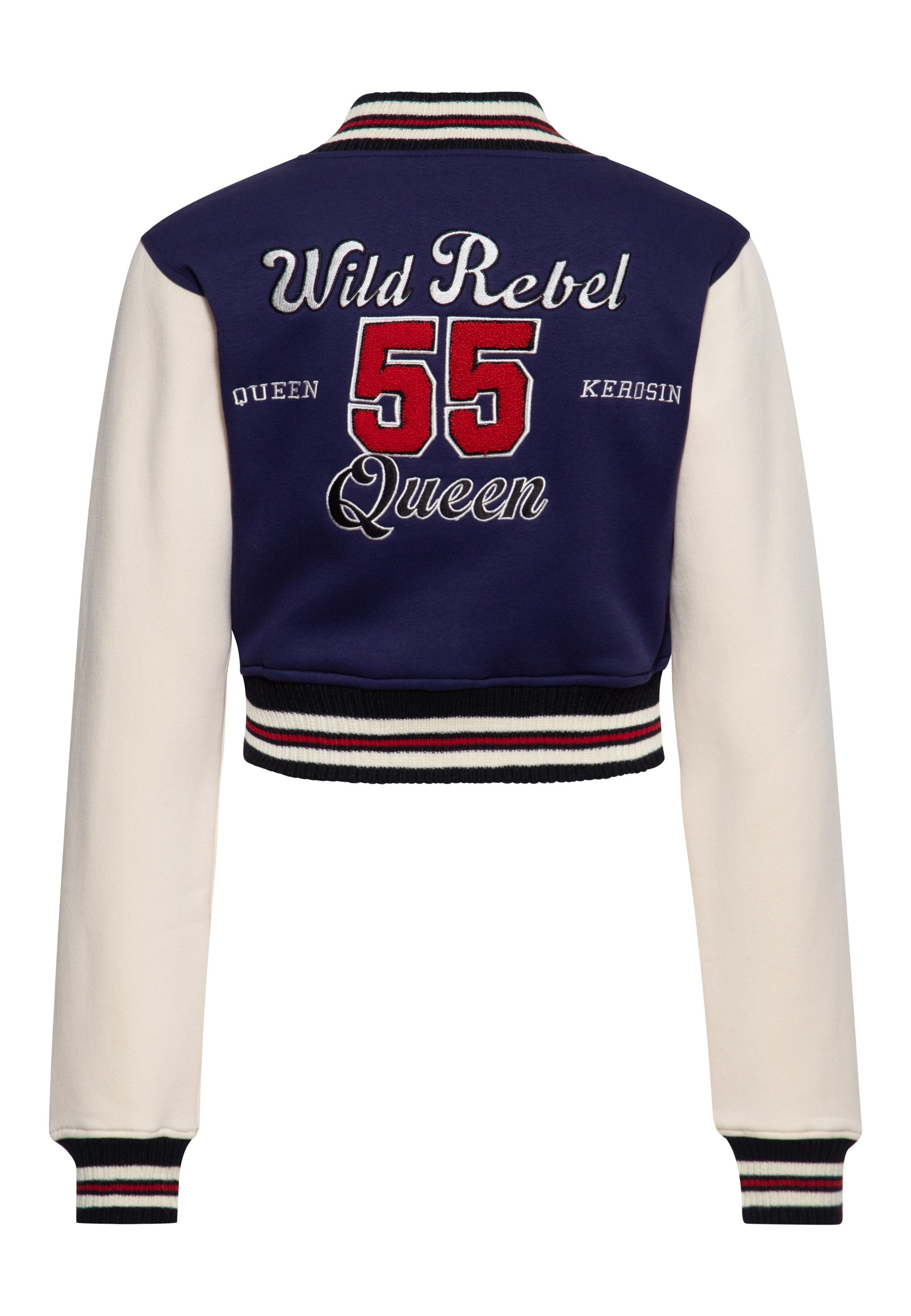 QueenKerosin Collegejacke Wild Rebel (1-St) Cropped