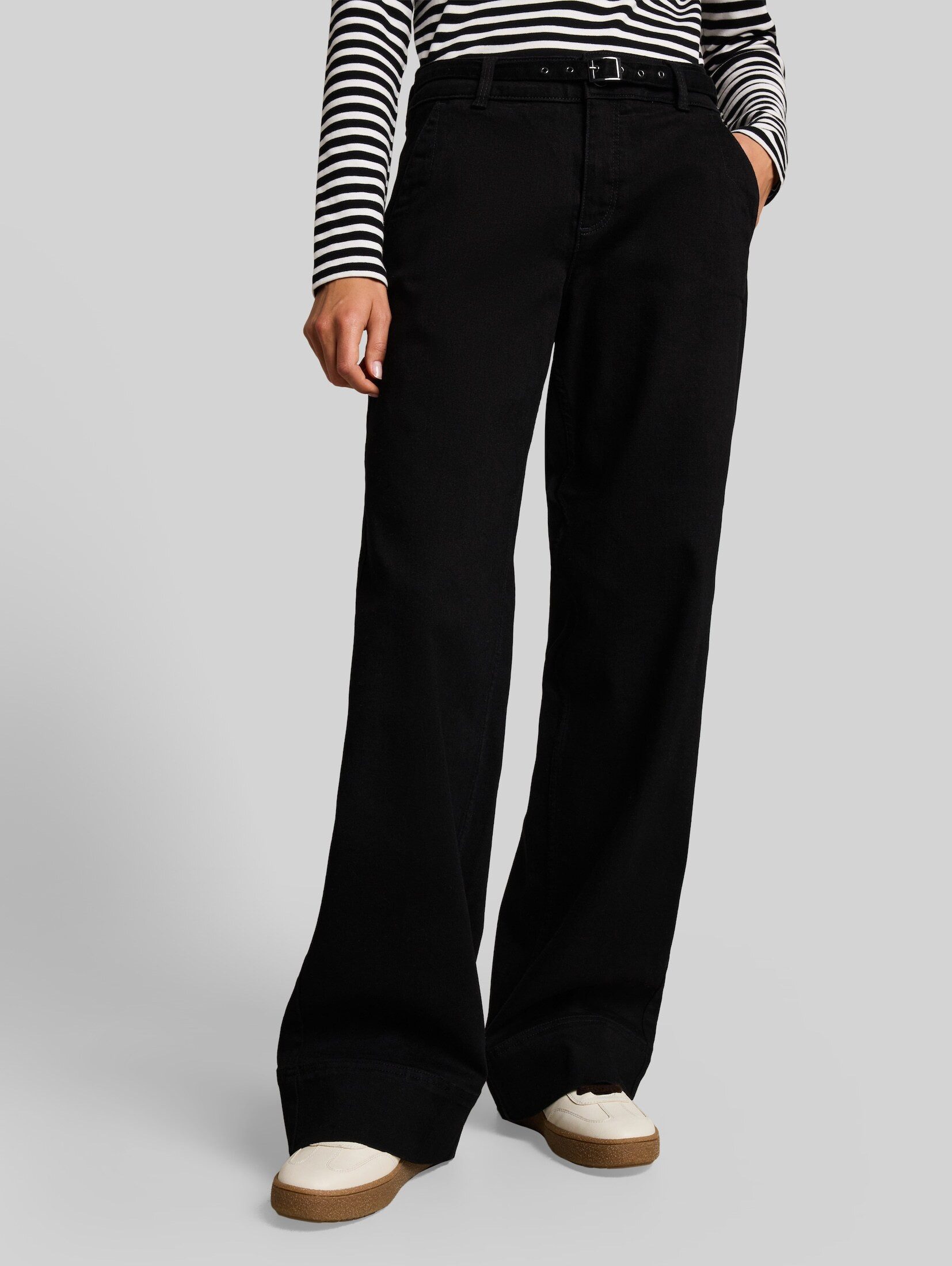 TOM TAILOR Weite Jeans Jeanshosen TTLUNA WIDE Jeans mit Gürtel