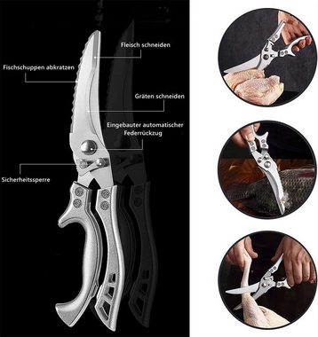 Atäsi Haushaltsschere Geflügelschere scharfe Küchenschere,Mehrzweck Haushaltsschere, (1-tlg)