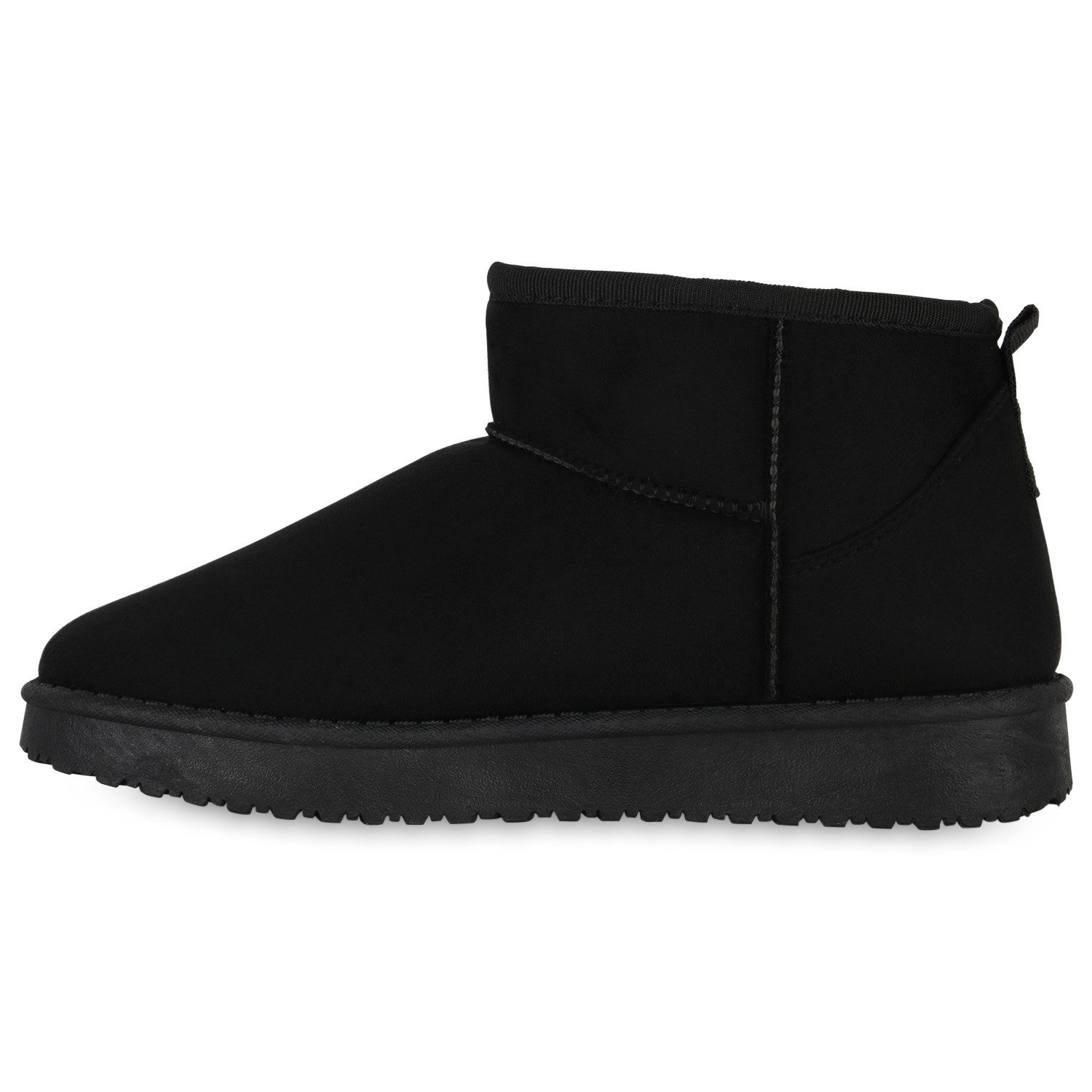 VAN HILL 840658 Winterstiefelette Damen Warm Gefütterte Winter Boots Bequeme Profil-Sohle