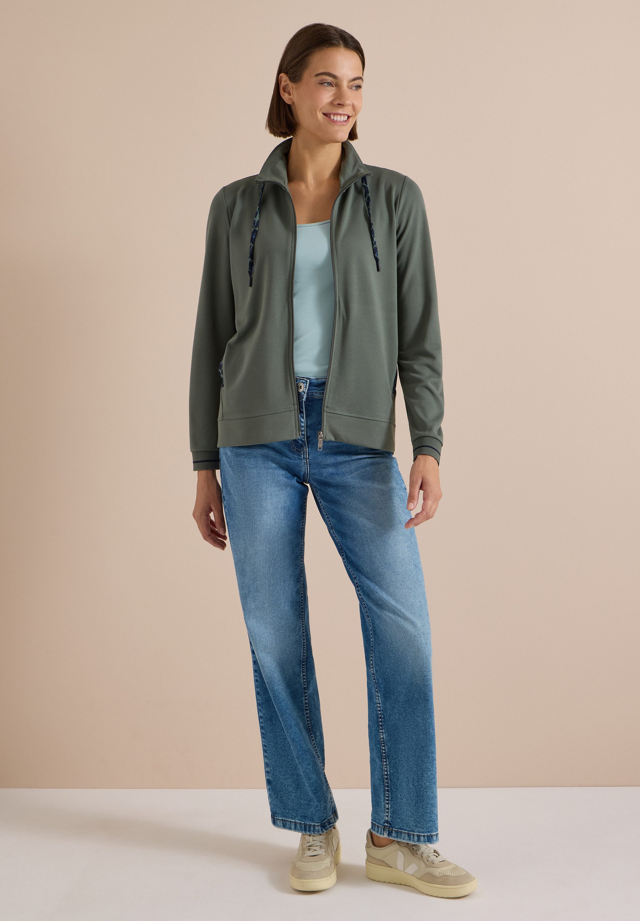 CECIL Cardigan mit Stehkragen