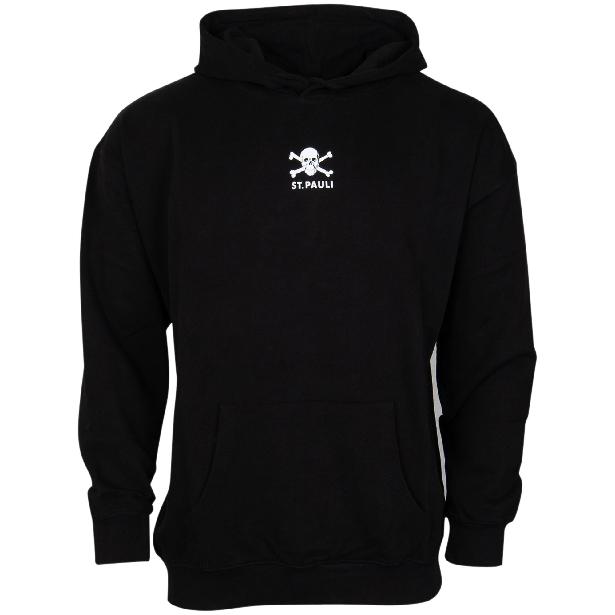 Totenkopf St. Hoodie Kapuzenpullover Basic Pauli Klein FC (Schwarz)