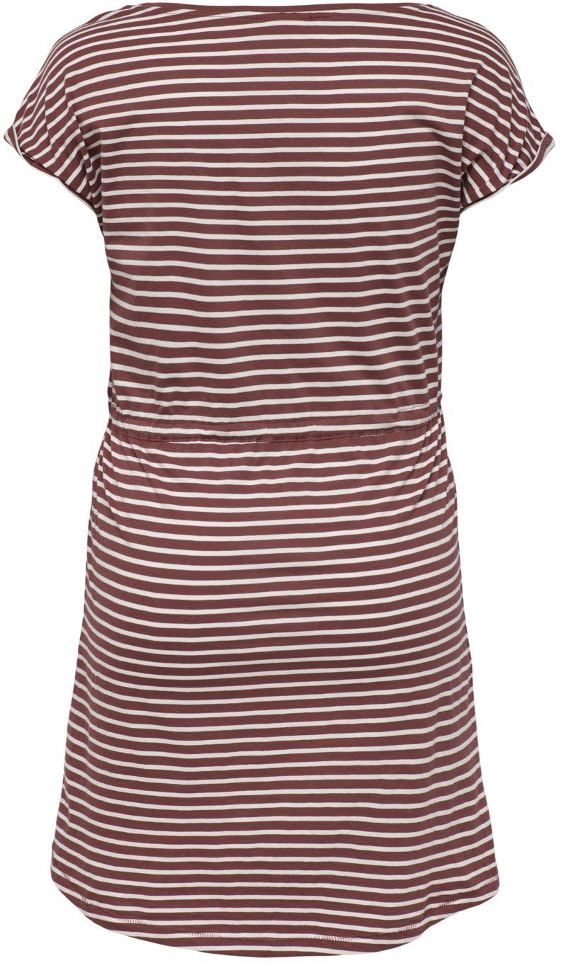 ONLY CARMAKOMA STRIPE Jerseykleid rose-striped Bindeband mit CARAPRIL