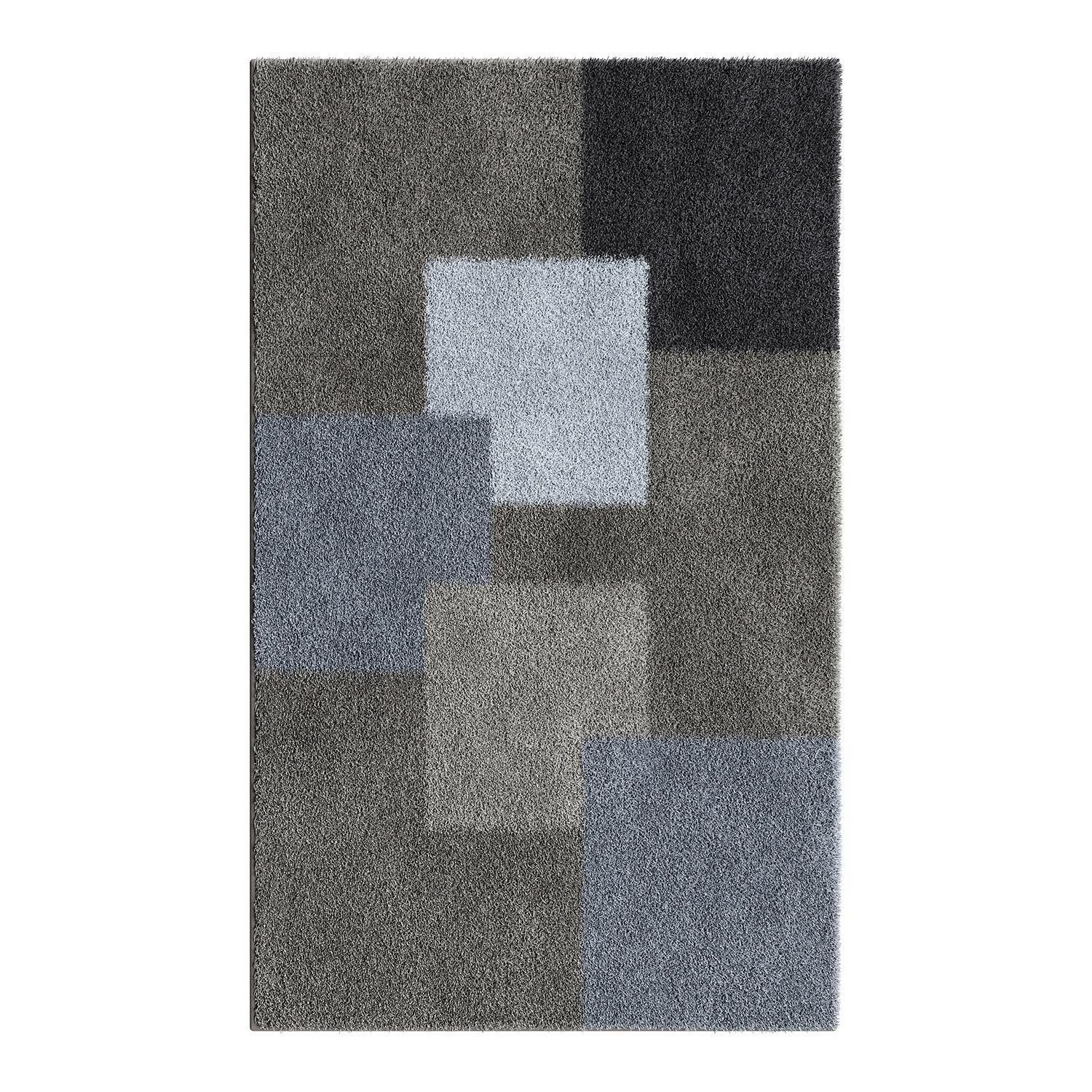 Grund Badematte RUBIC, B 70 x L 120 cm, Taupe, Anthrazit, Grau, Höhe 20 mm, rutschhemmend beschichtet, fußbodenheizungsgeeignet, schnell trocknend, Polyacryl, rechteckig, waschbar