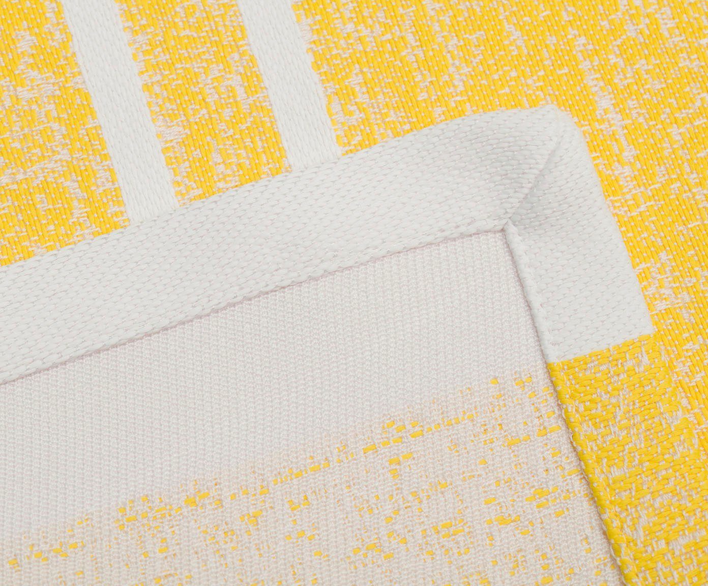 (1-tlg) Java weiß gelb, Gözze Tischläufer