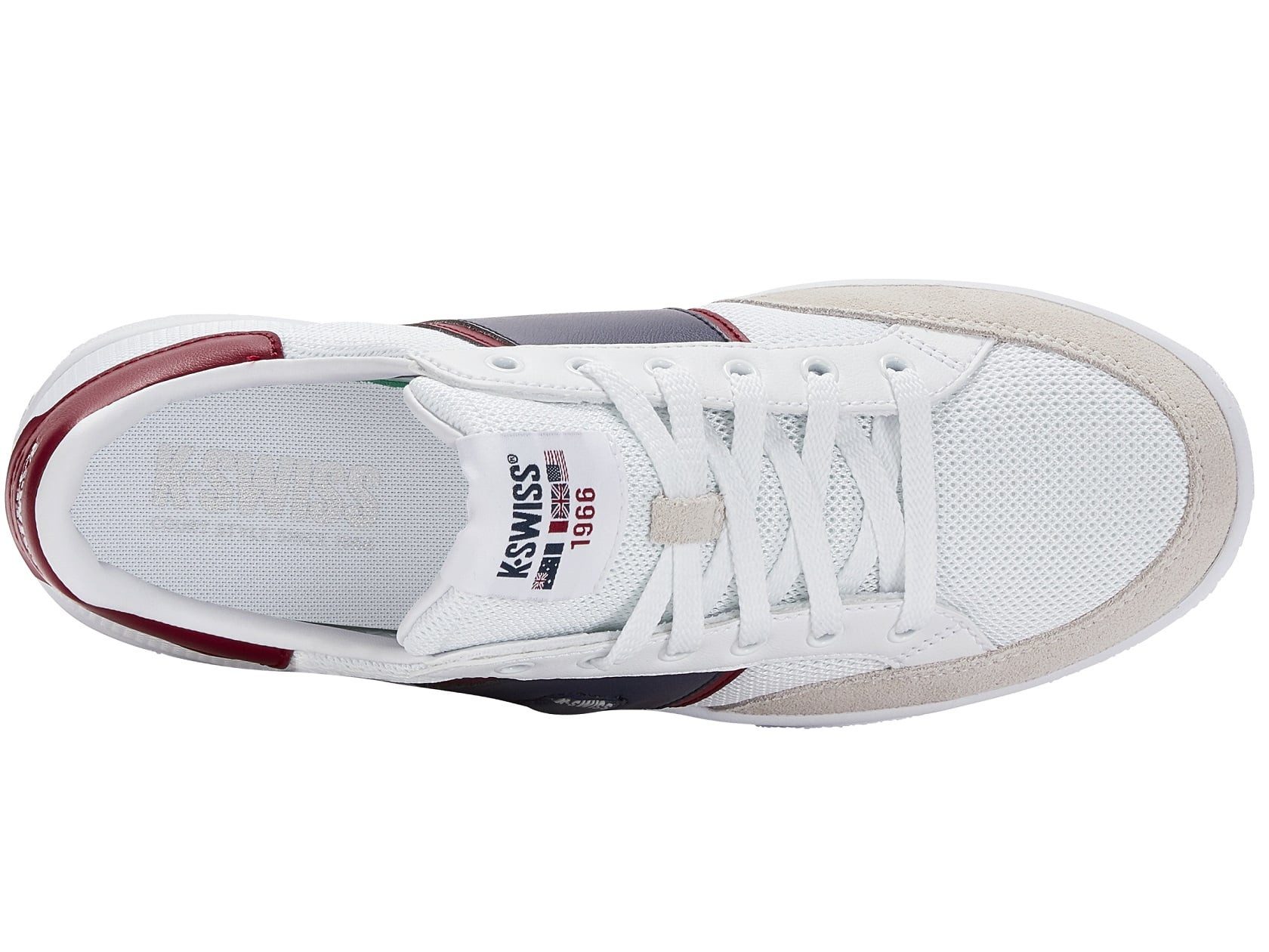 K-Swiss Slammtennis CC TXT weiss/rot/peacoat Herren Sneaker