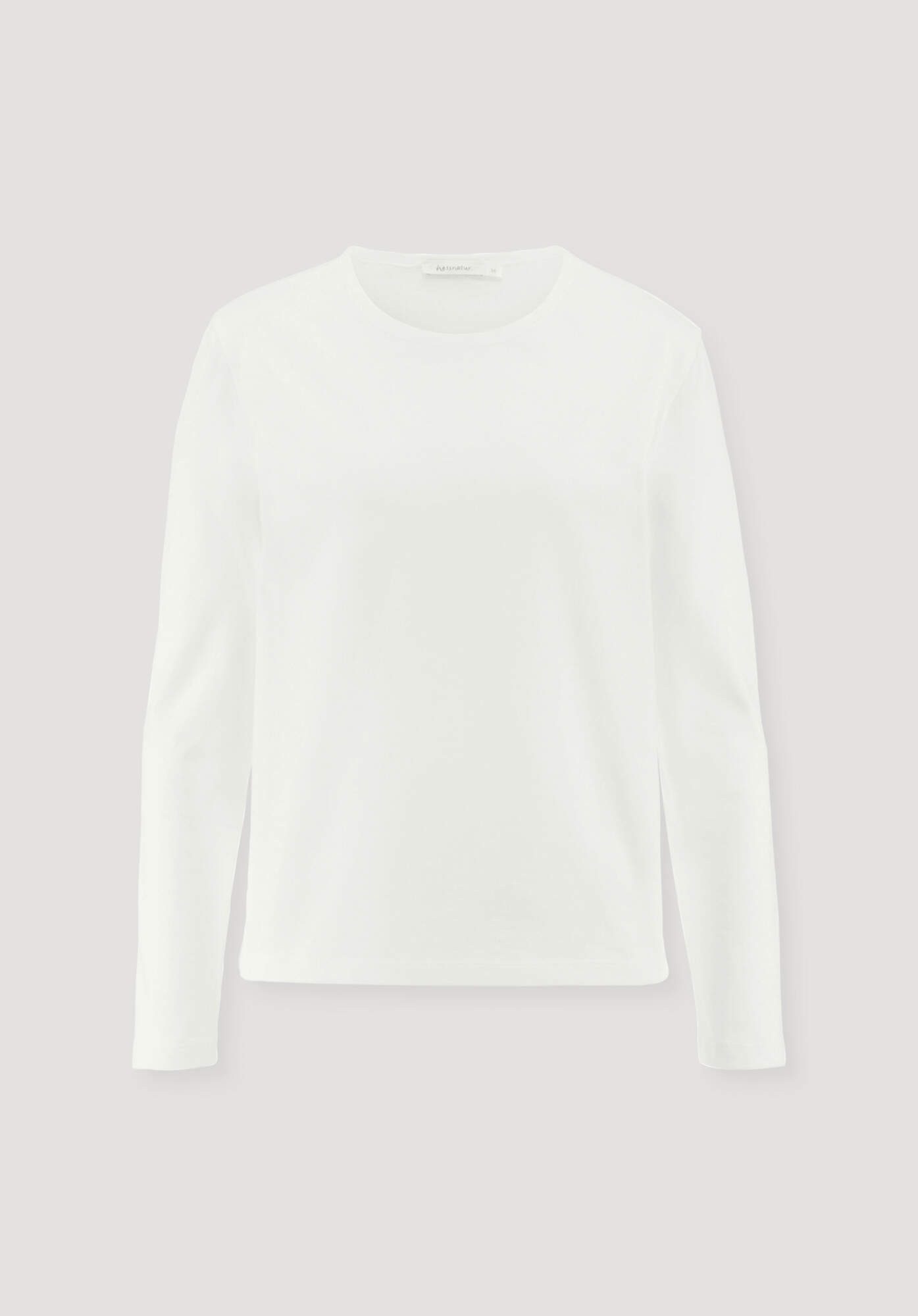 Hessnatur T-Shirt Langarm Regular aus reiner Bio-Baumwolle (1-tlg)