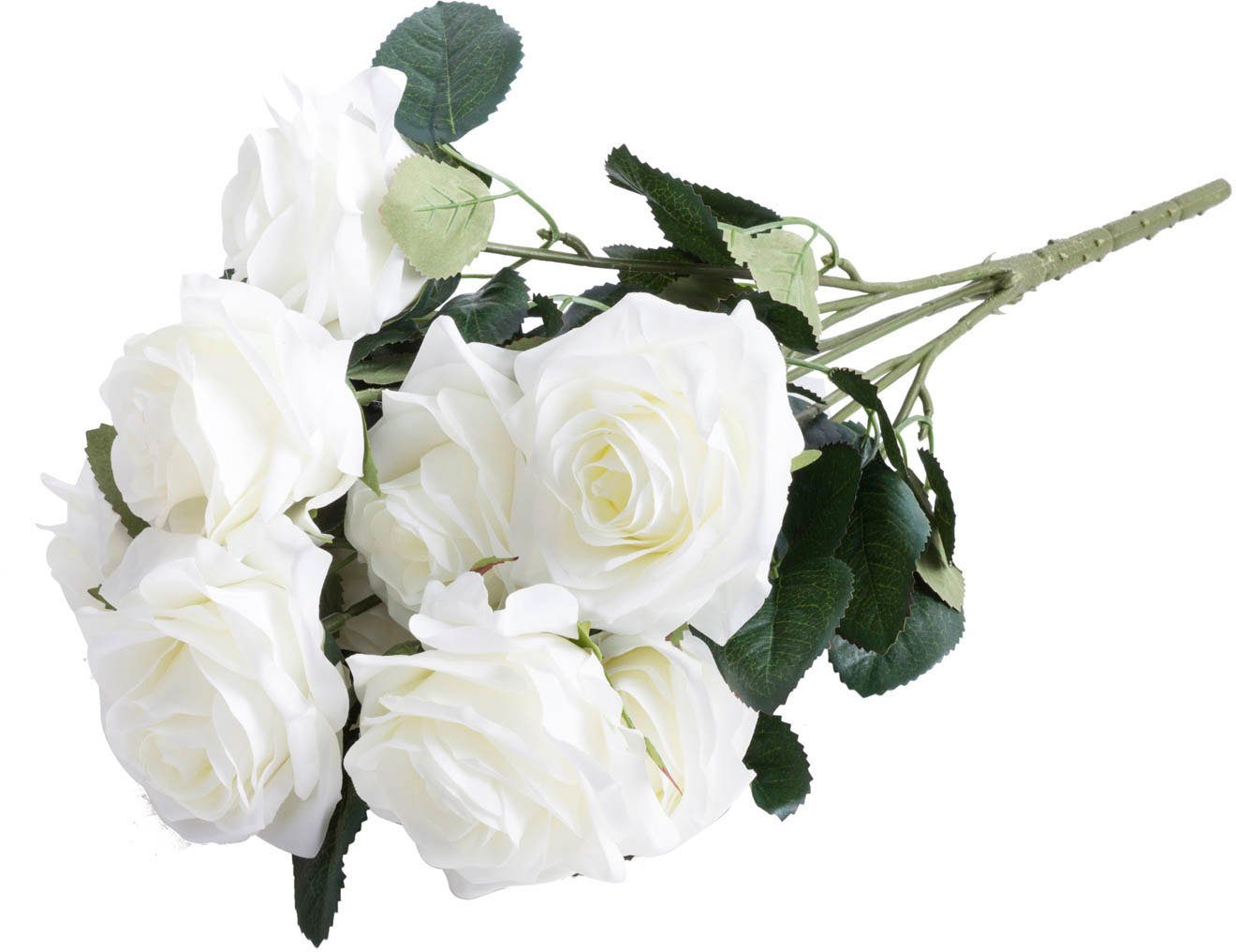 für Rose, eine cm, Höhe Kunstblume 45 Dijon Botanic-Haus, Schöner Vase Rosenbusch Rosenstrauß