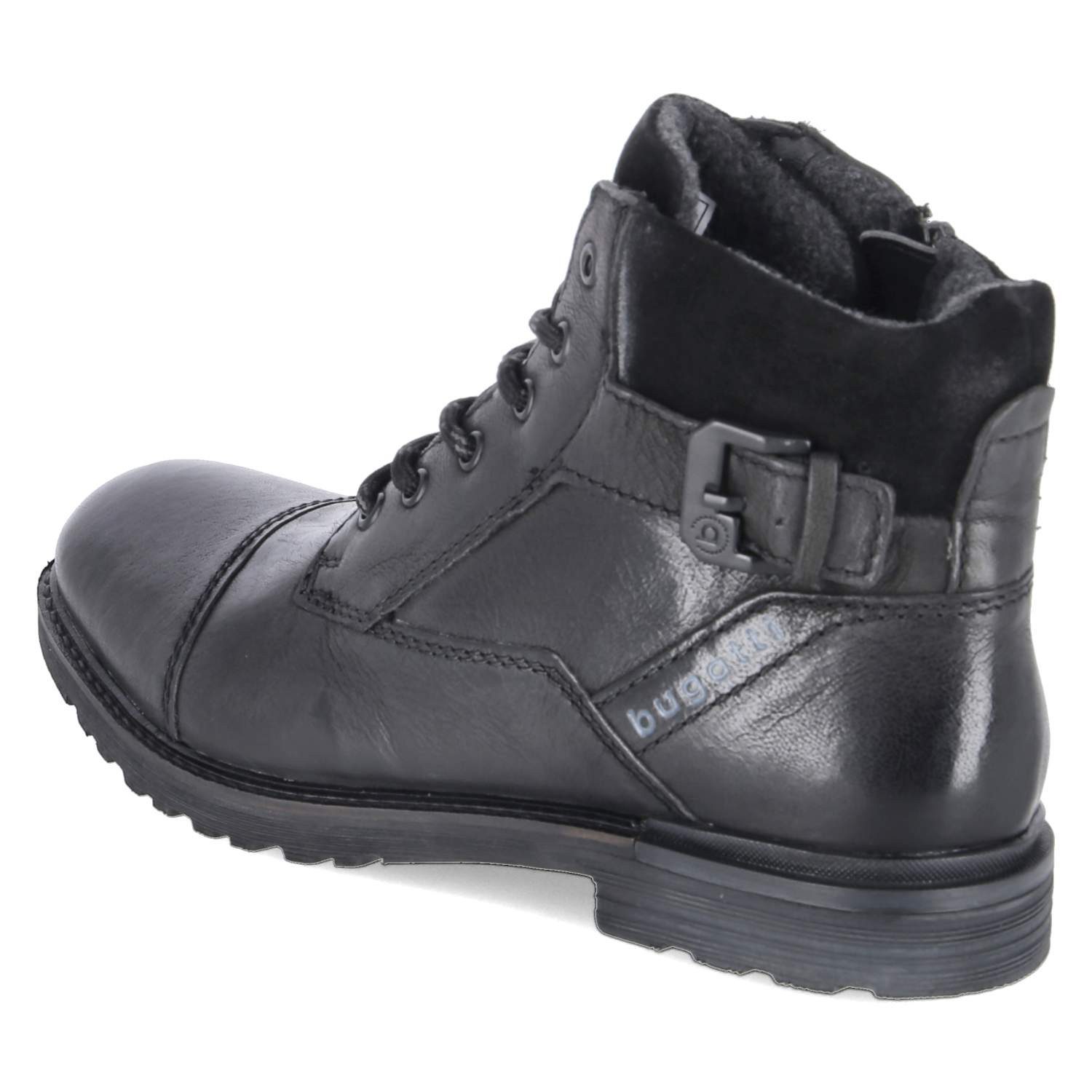 bugatti Bugatti 321A0U3W3200-1000 Herren Leder black Schnürstiefel