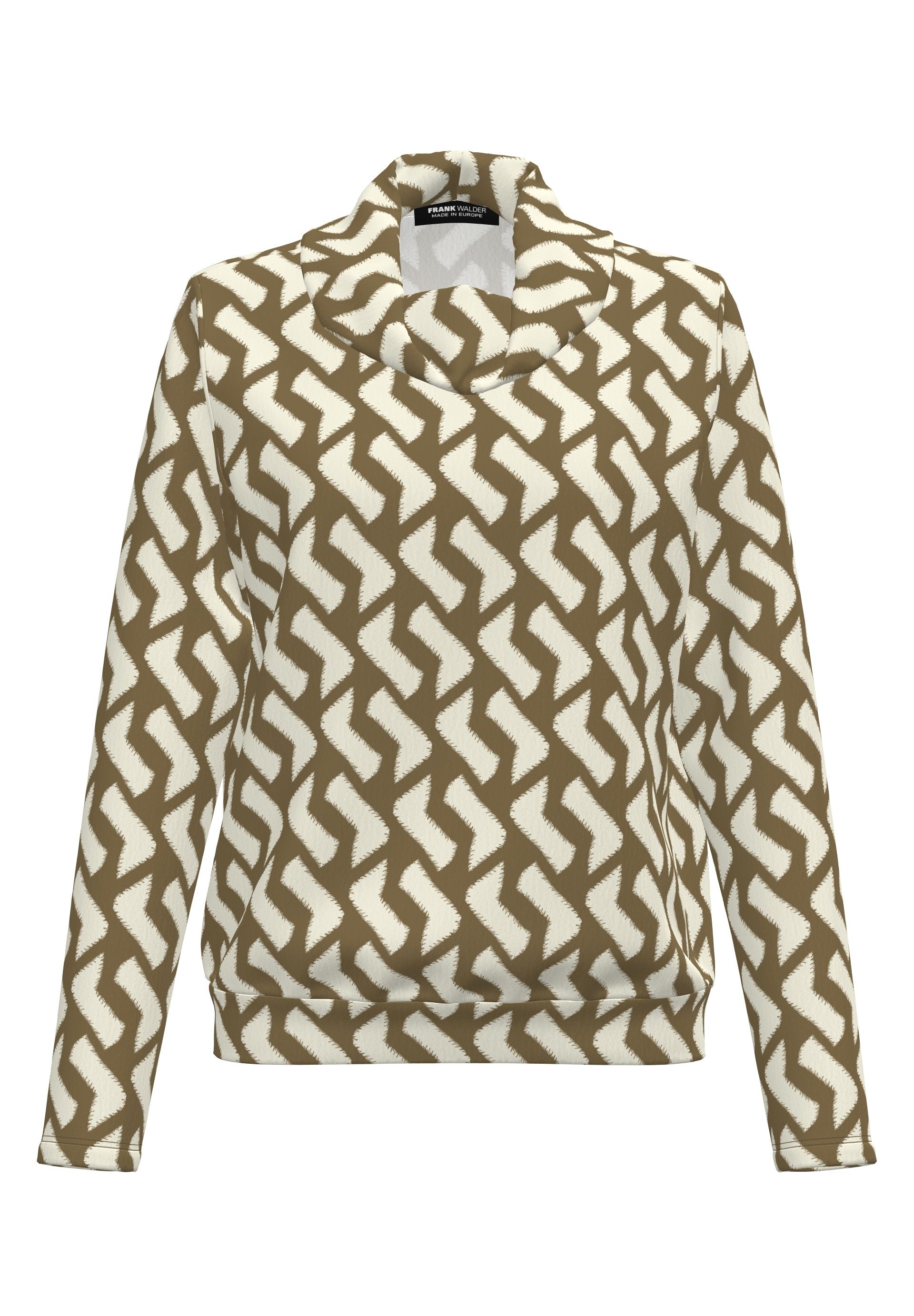 FRANK WALDER Langarmshirt mit locker fallendem Rollkragen günstig online kaufen