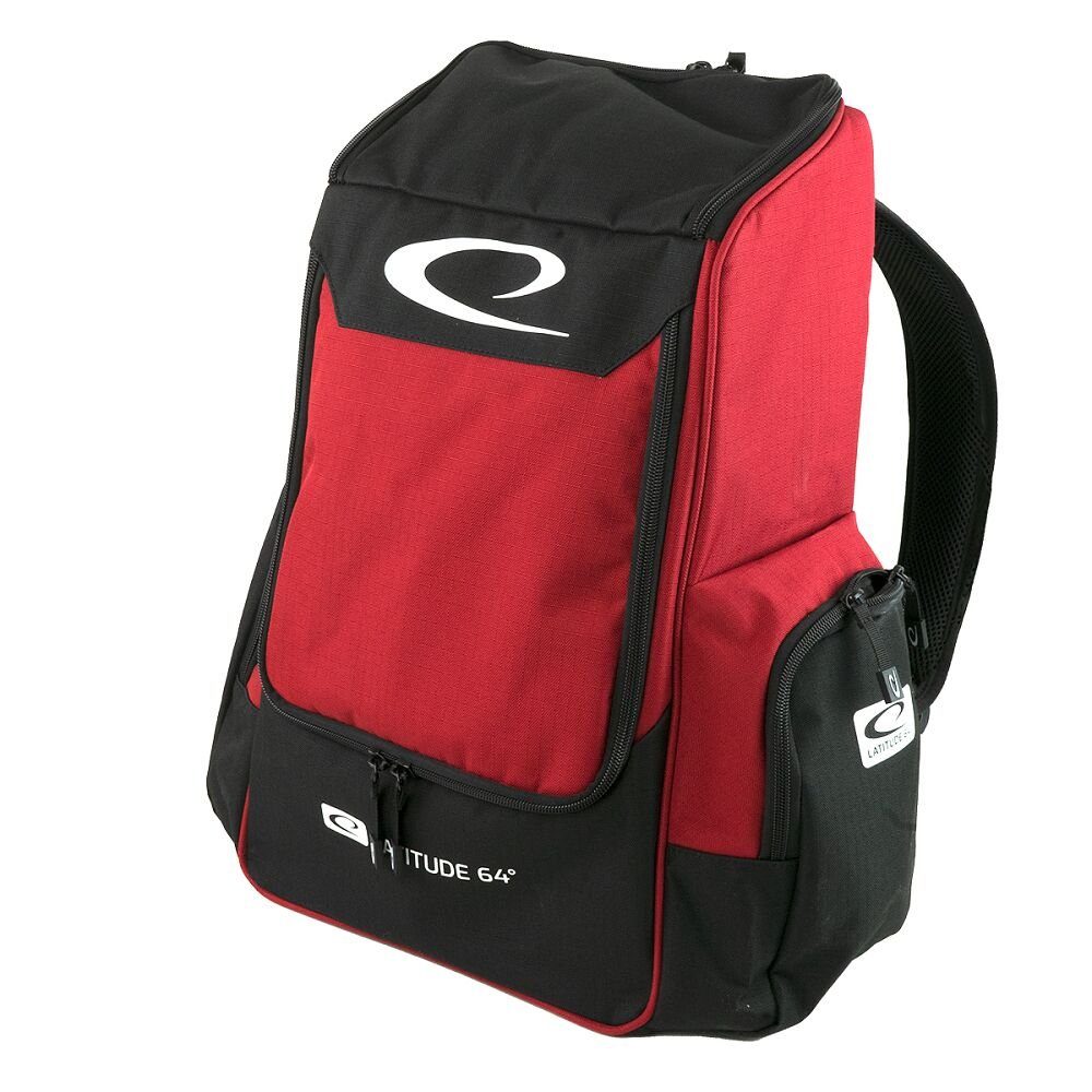 Latitude 64° Sporttasche Core Backpack, Wasserabweisendes Material Rot-Schwarz