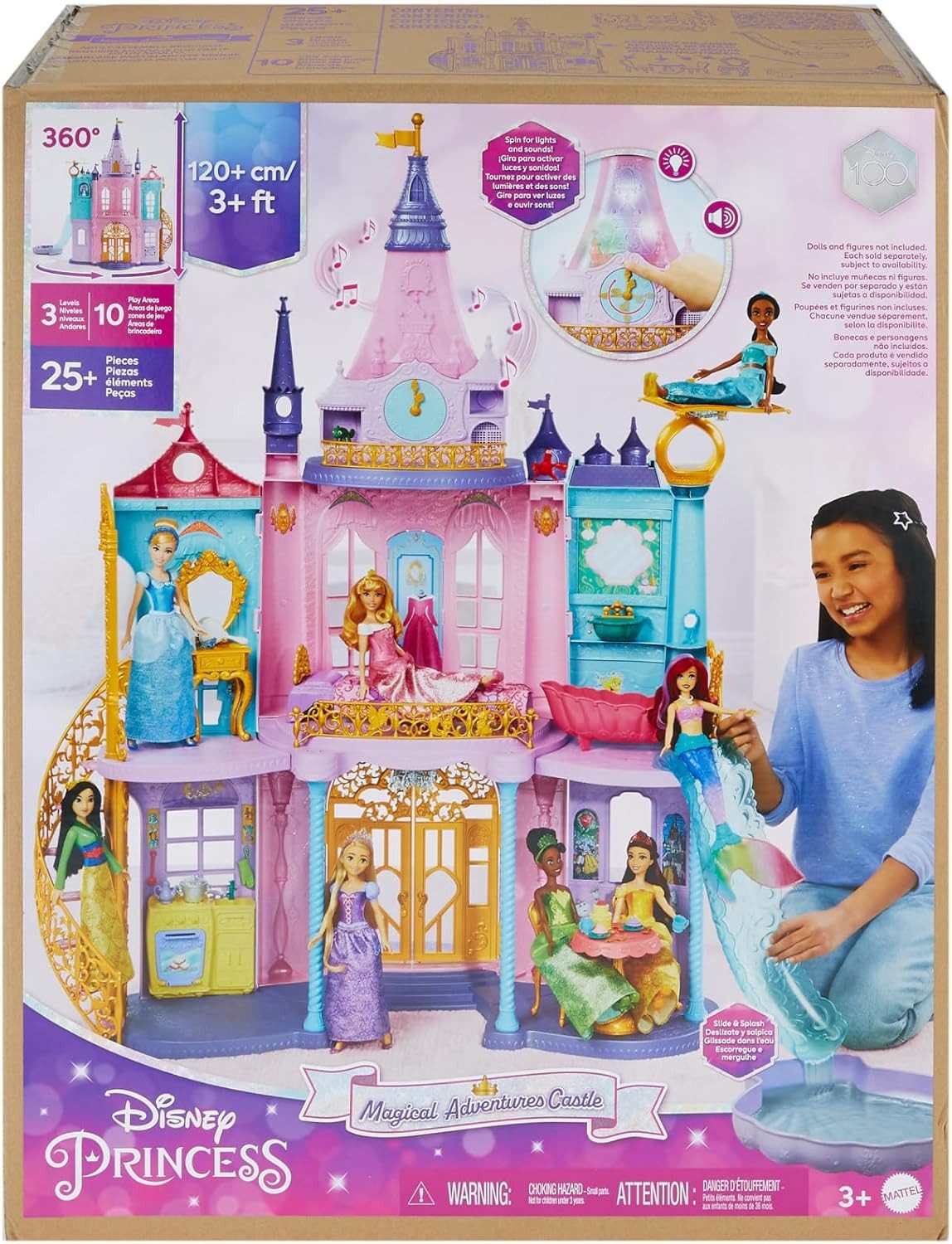 Mattel® Puppenhaus Mattel Disney Prinzessin Puppenhaus, Magisches Schloss H günstig online kaufen