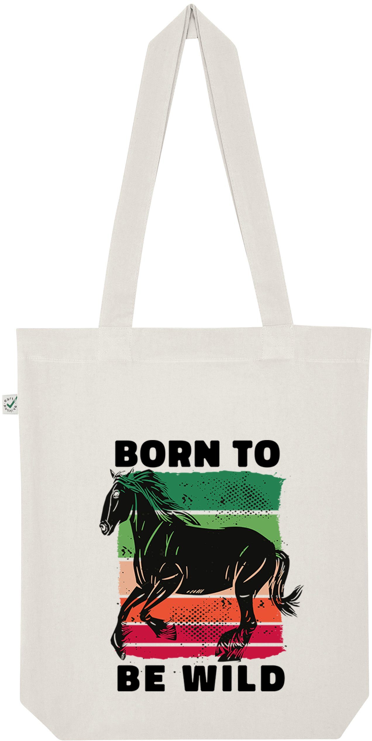 Youth Designz Tragetasche "Born To Be Wild" Jutebeutel Tasche Lange Henkel, mit trendigem Print