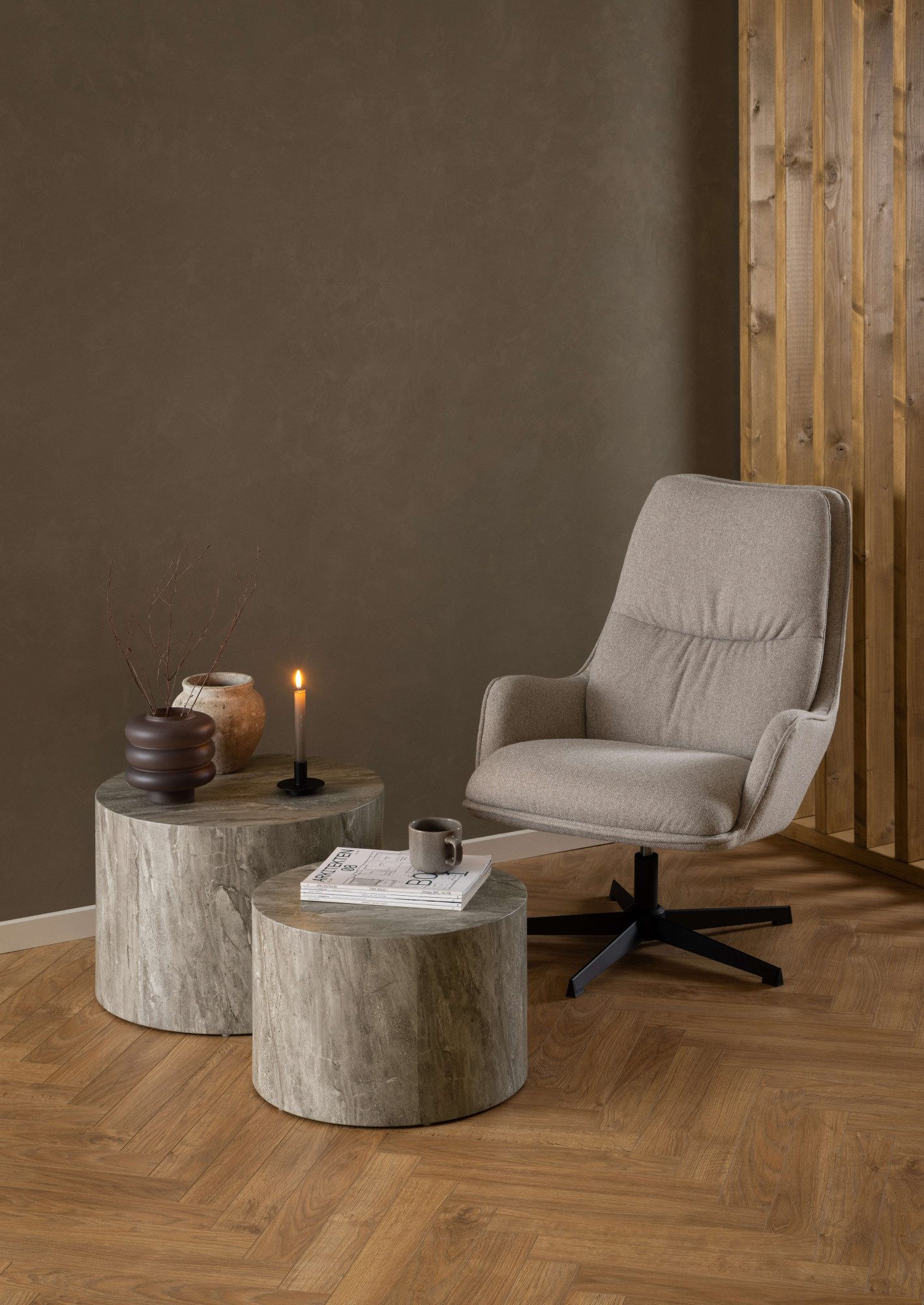ACTONA GROUP Couchtisch Dice Couchtisch-Set, Steinoptik, günstig online kaufen