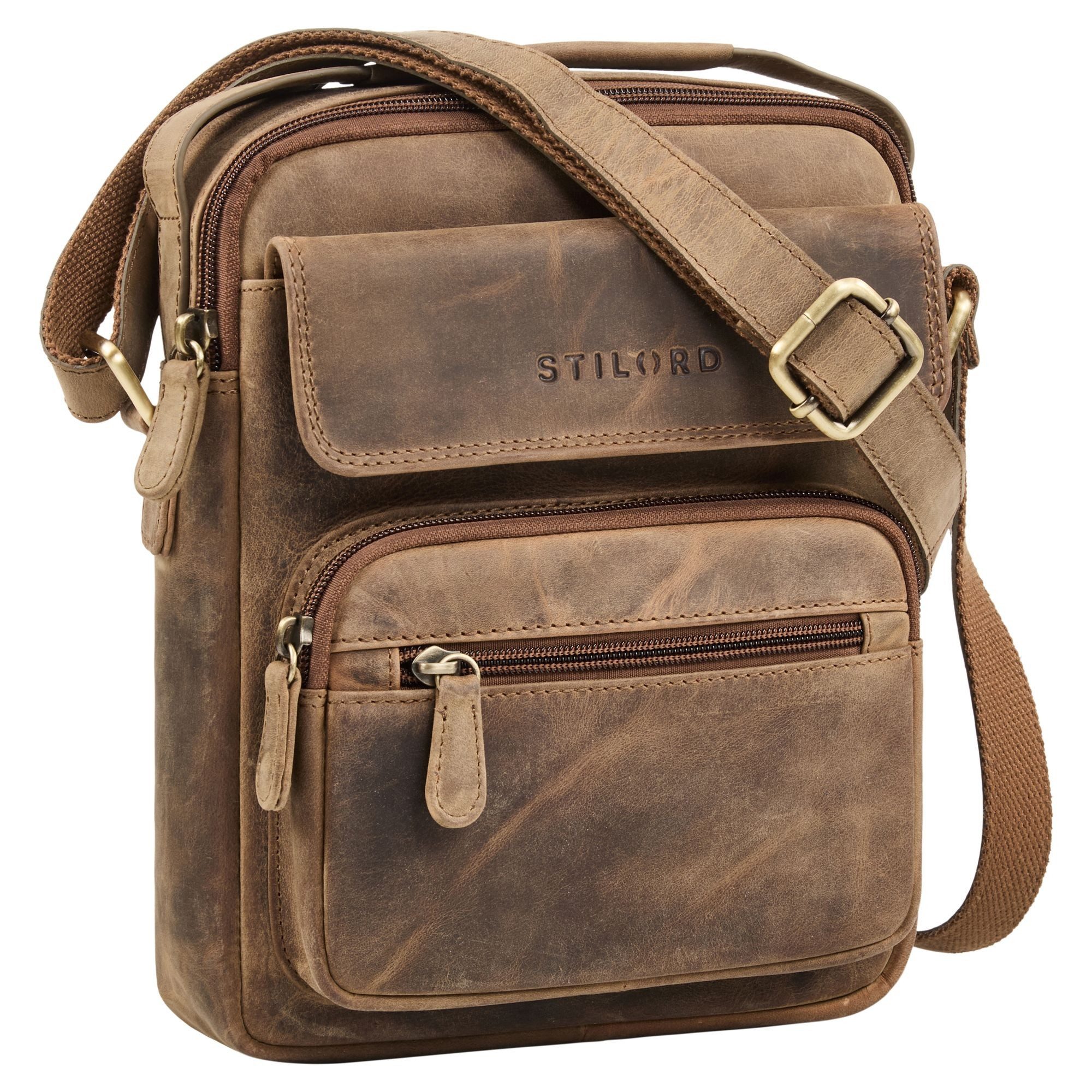 STILORD Schultertasche "Amir" Umhängetasche Leder Kleine Ledertasche Herren günstig online kaufen