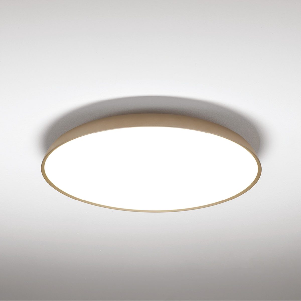 Vivida International Deckenleuchten Vivida Pinco Deckenleuchte, Sand, Ø: 60 cm, LED fest integriert, Warmweiß, Deckenlampe