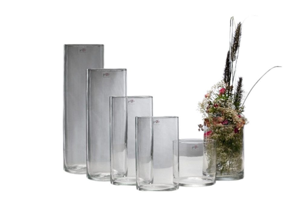 Sandra Rich Dekovase Glasvase Cyli zylindrisch Ø 15 cm hot cut von Sandra Rich